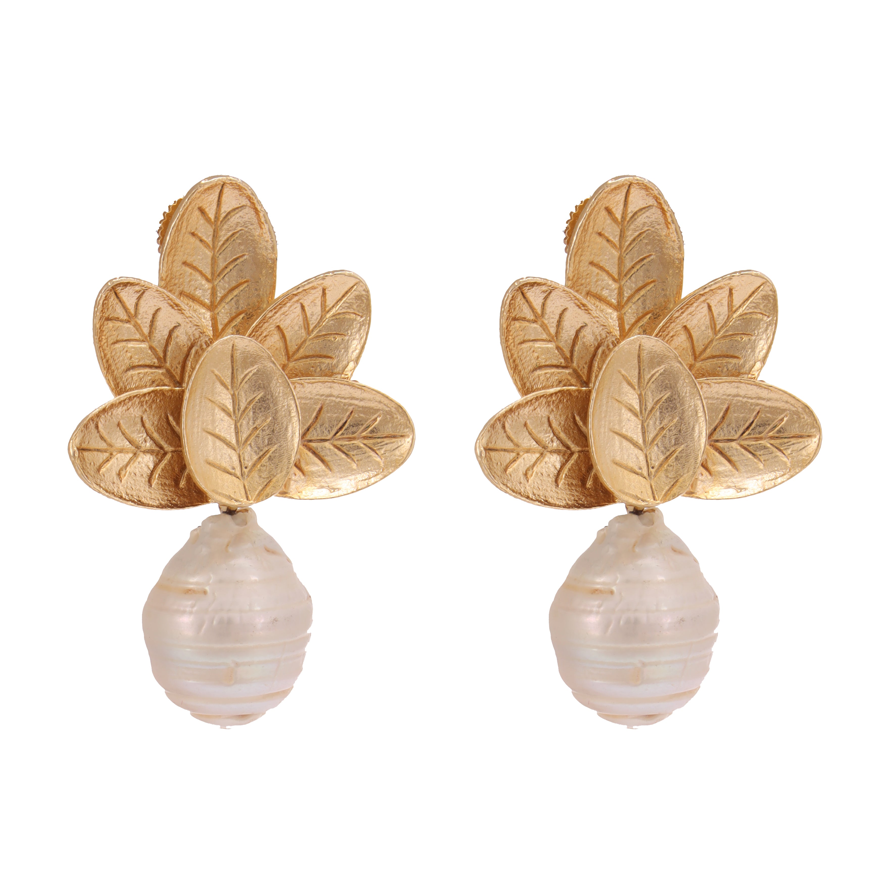Grace goddess gold earrings