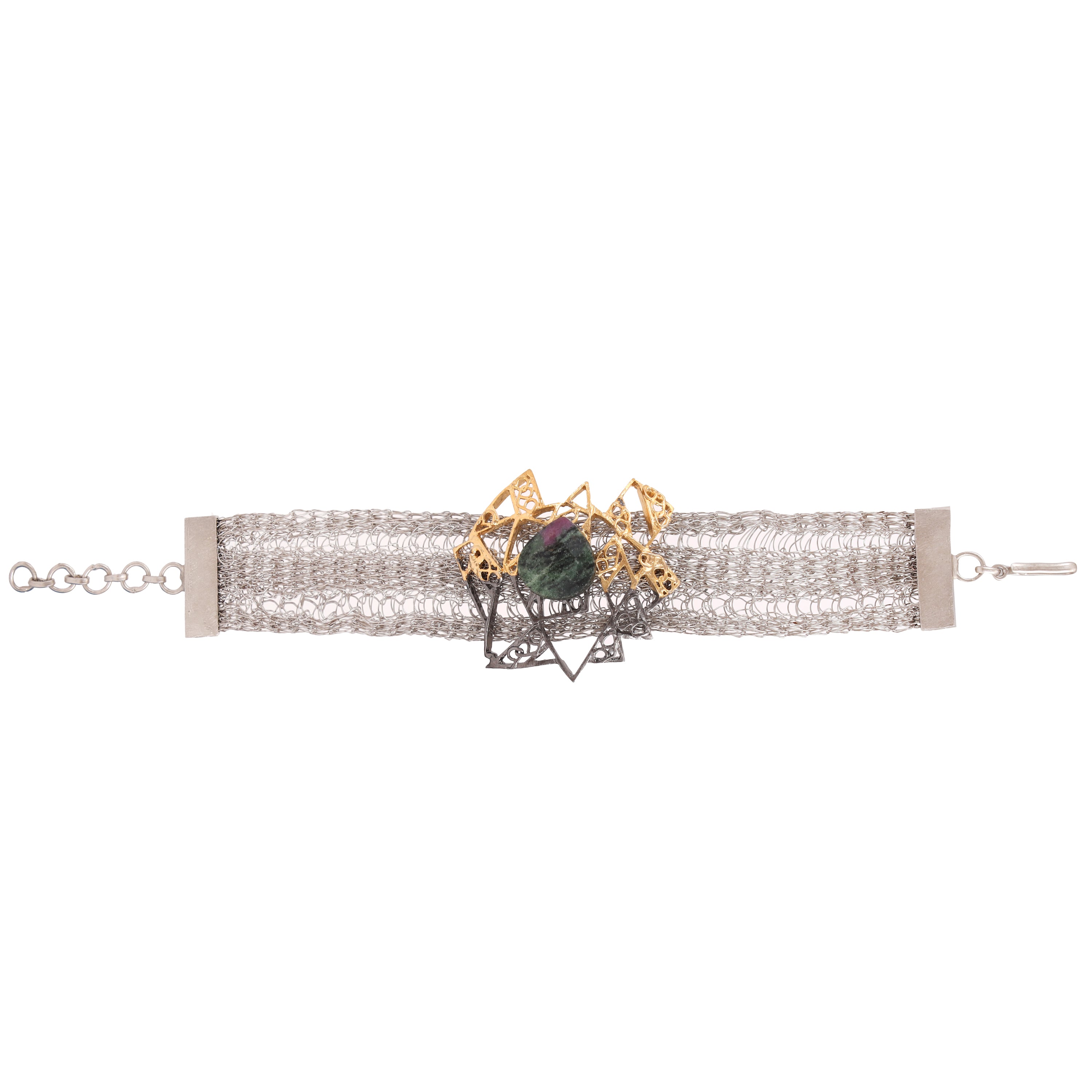 Titilating triangle bracelet
