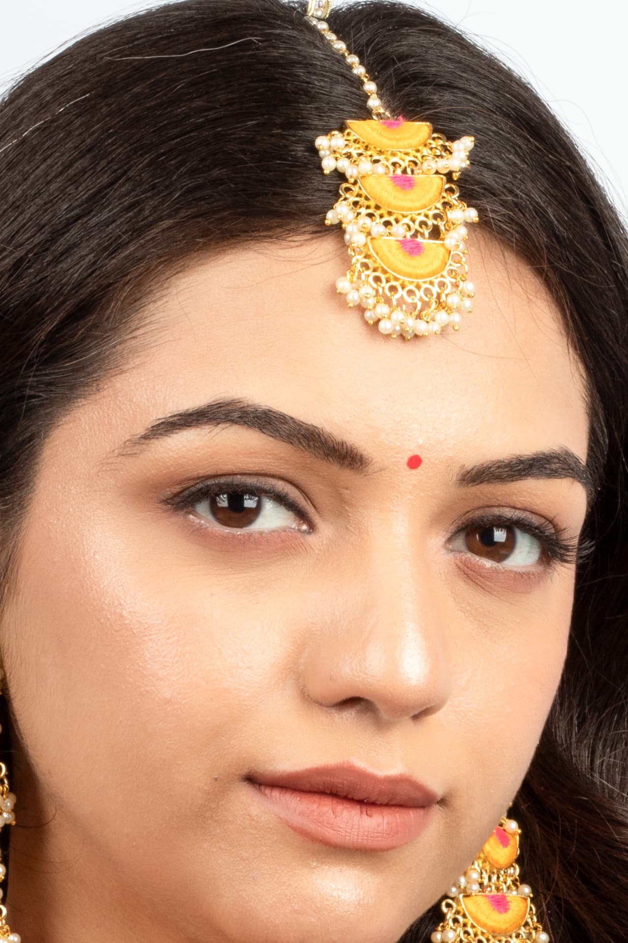 Blush & Gold Maang Tikka