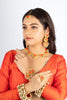 Sunrise Petal Embroidery & Pearl-Embellished Necklace