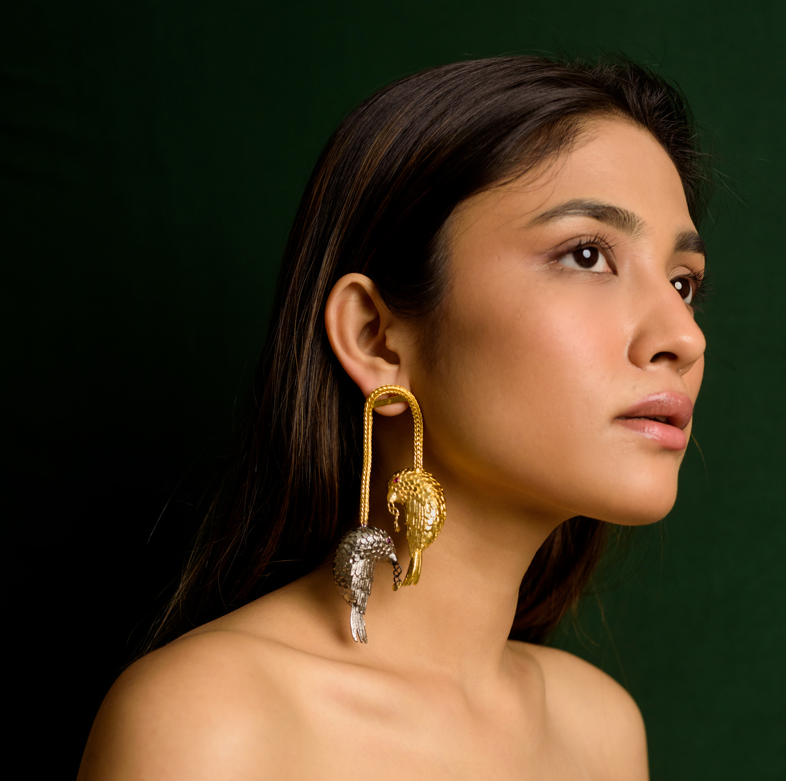 Opposites attract earrings