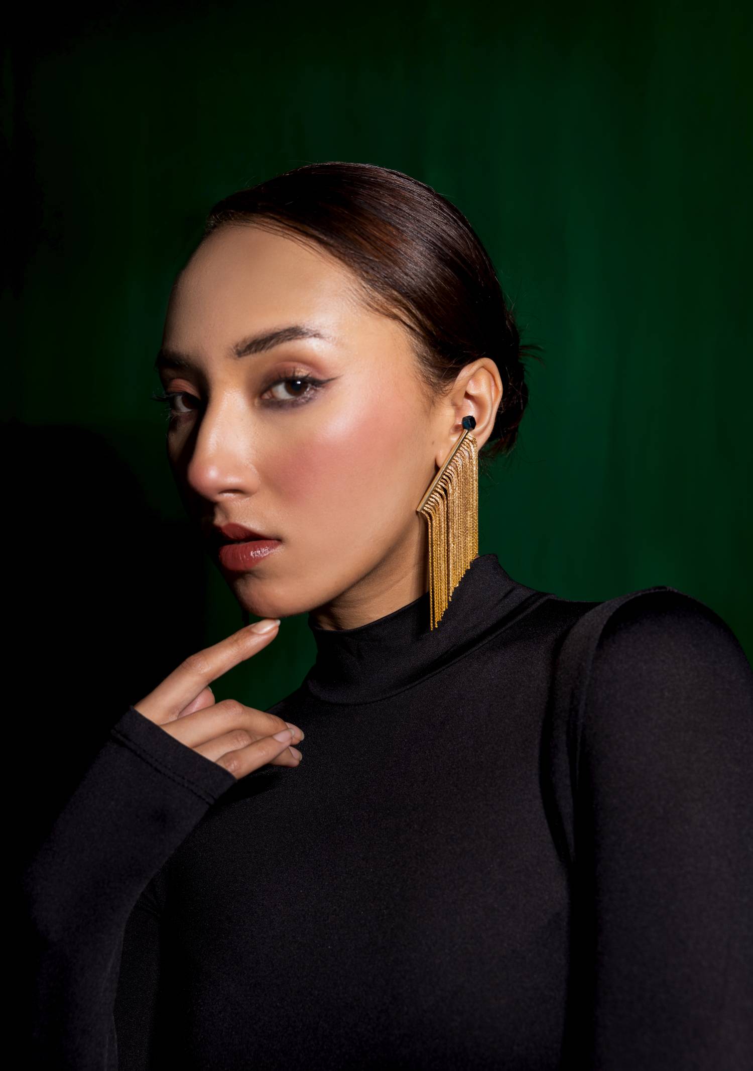Grace goddess pewter earrings