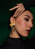 Baroque beauty gold plated earrings