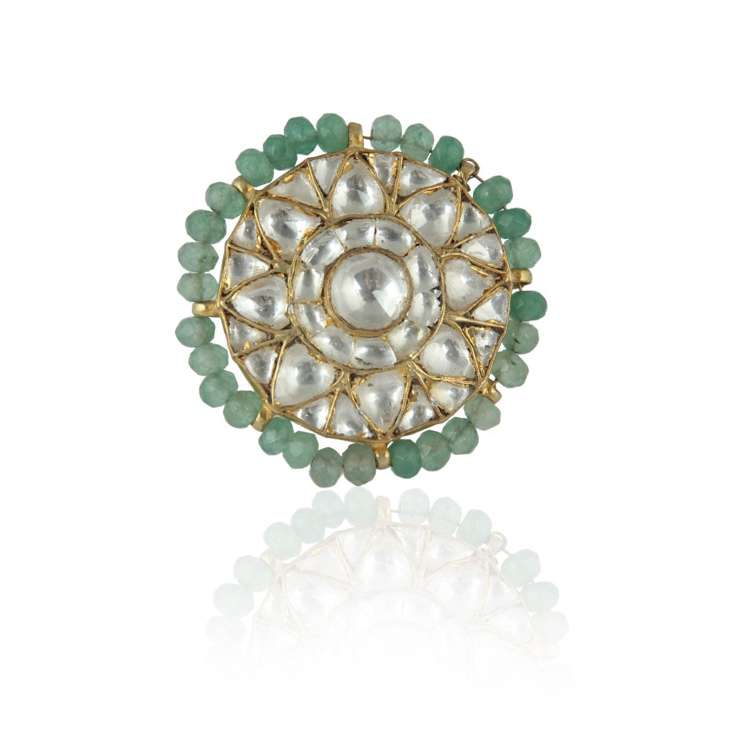 Sea Green Floral Ring
