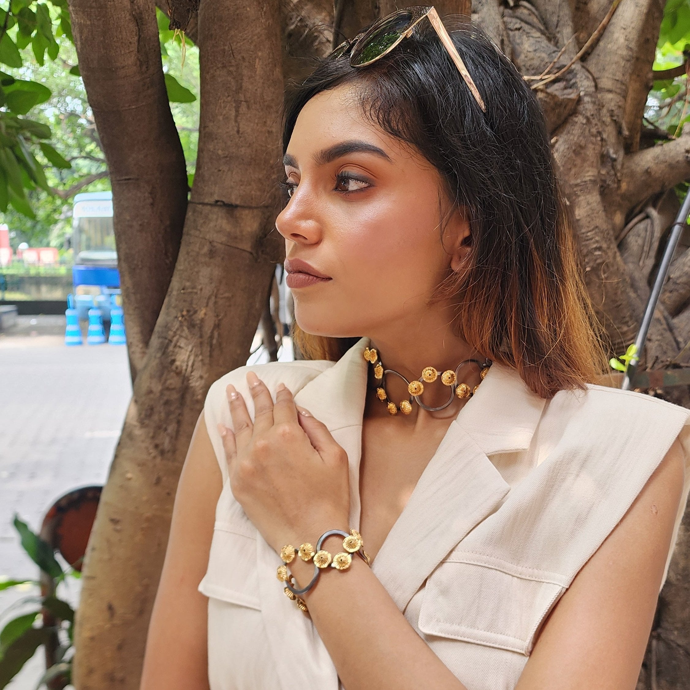 Golden cove handcrafted choker