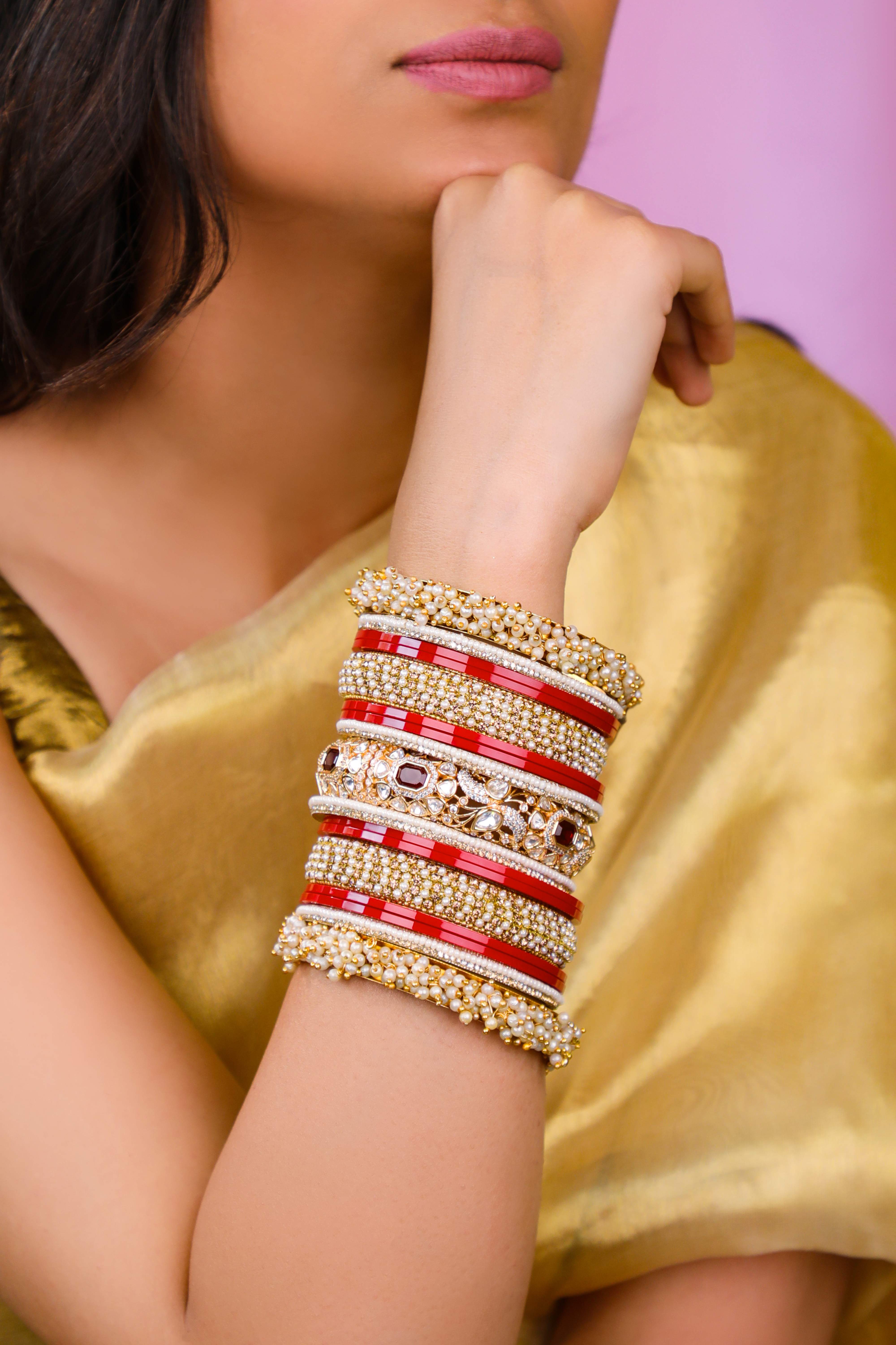 Punjabi Chuda with Pearl