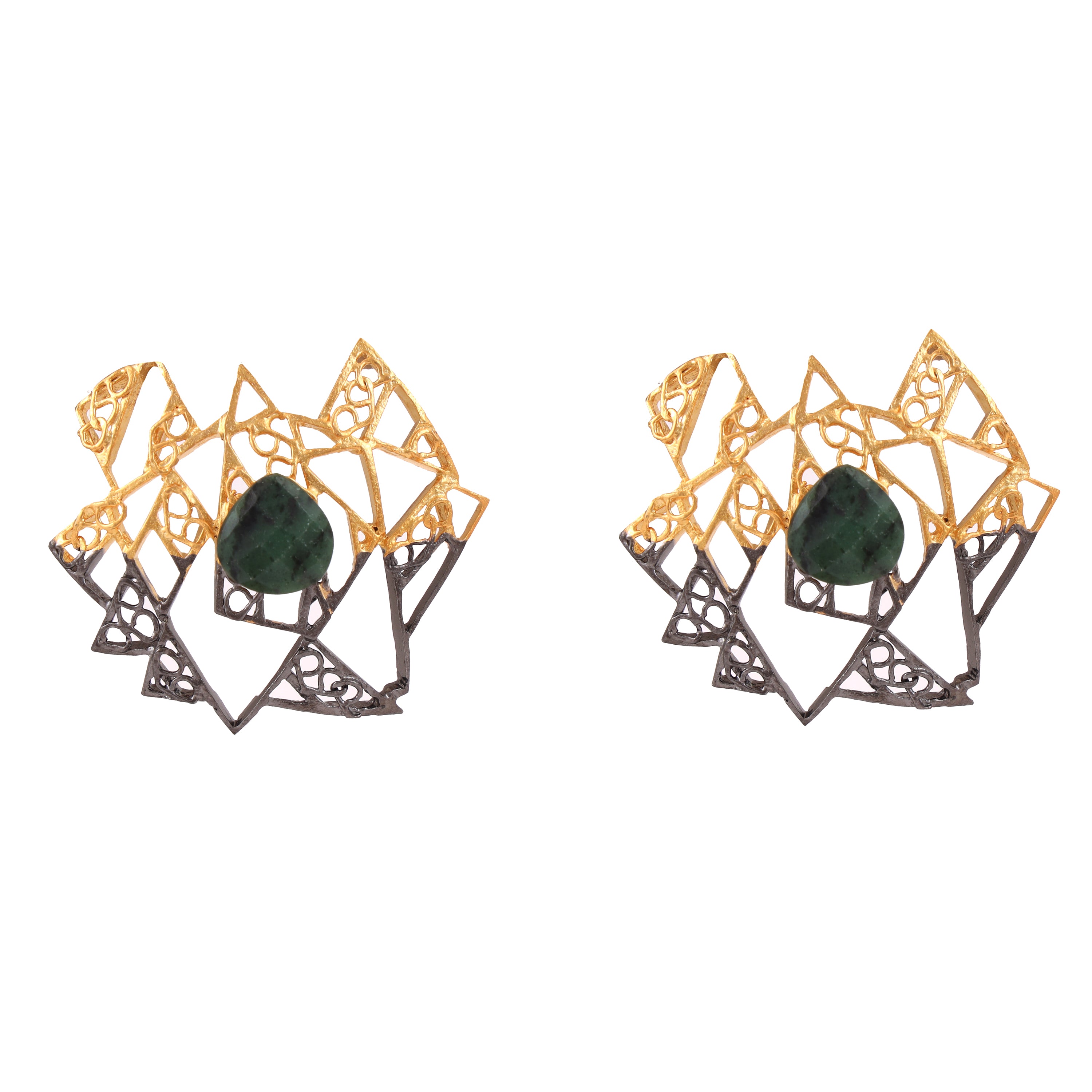 Titilating triangles small  earrings