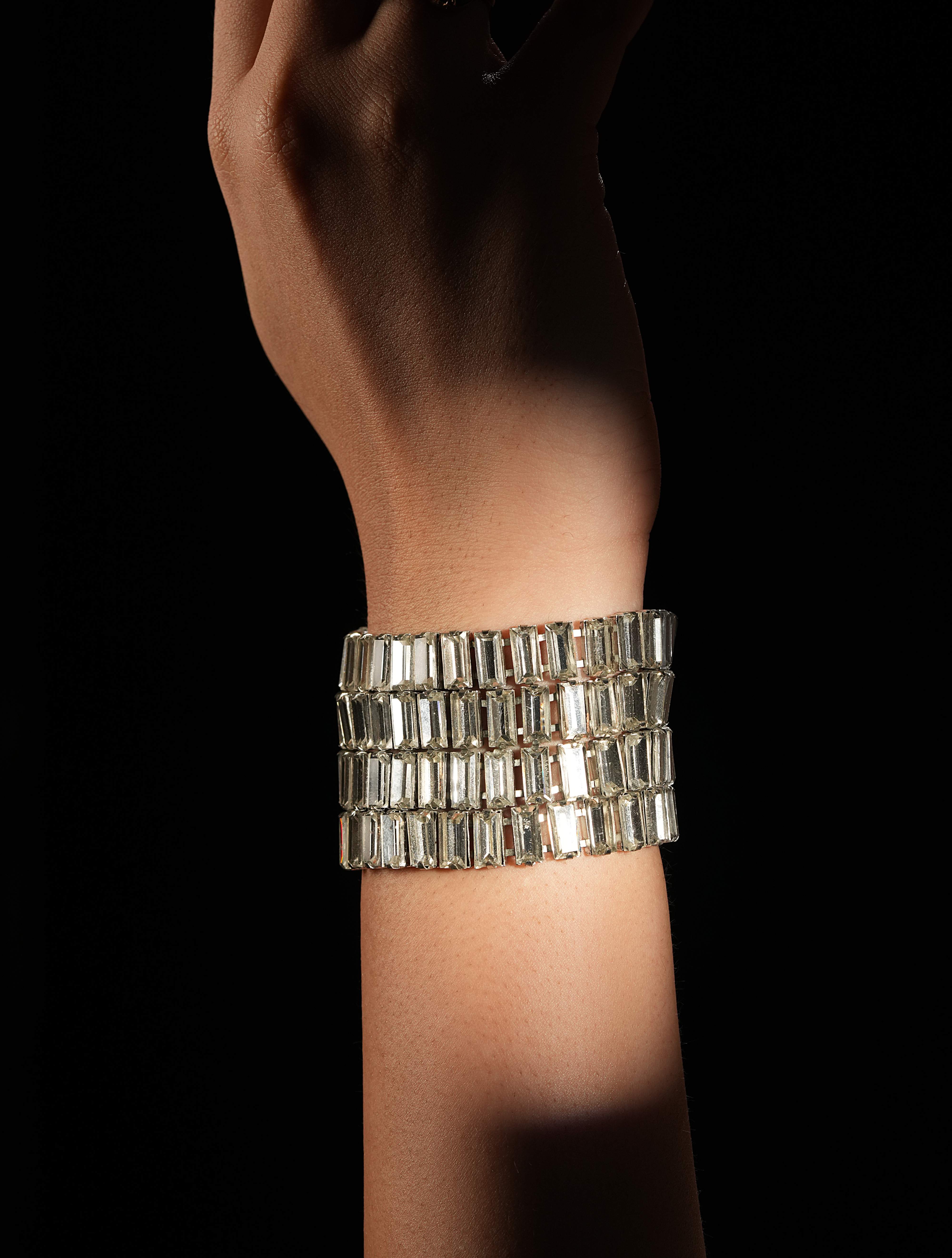 Multi-Row Crystal Link Bracelet 2