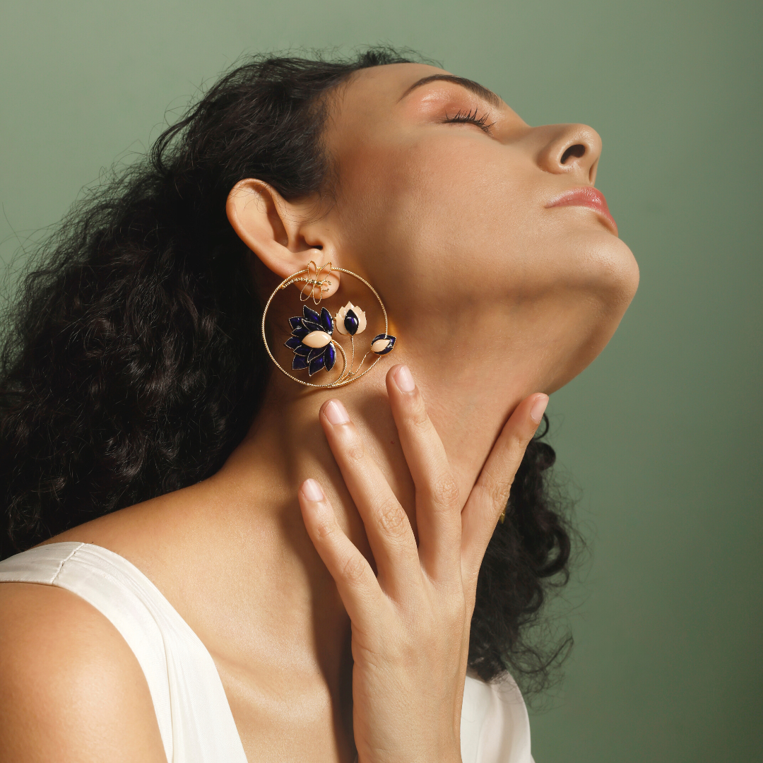 Ethereal midnight earrings