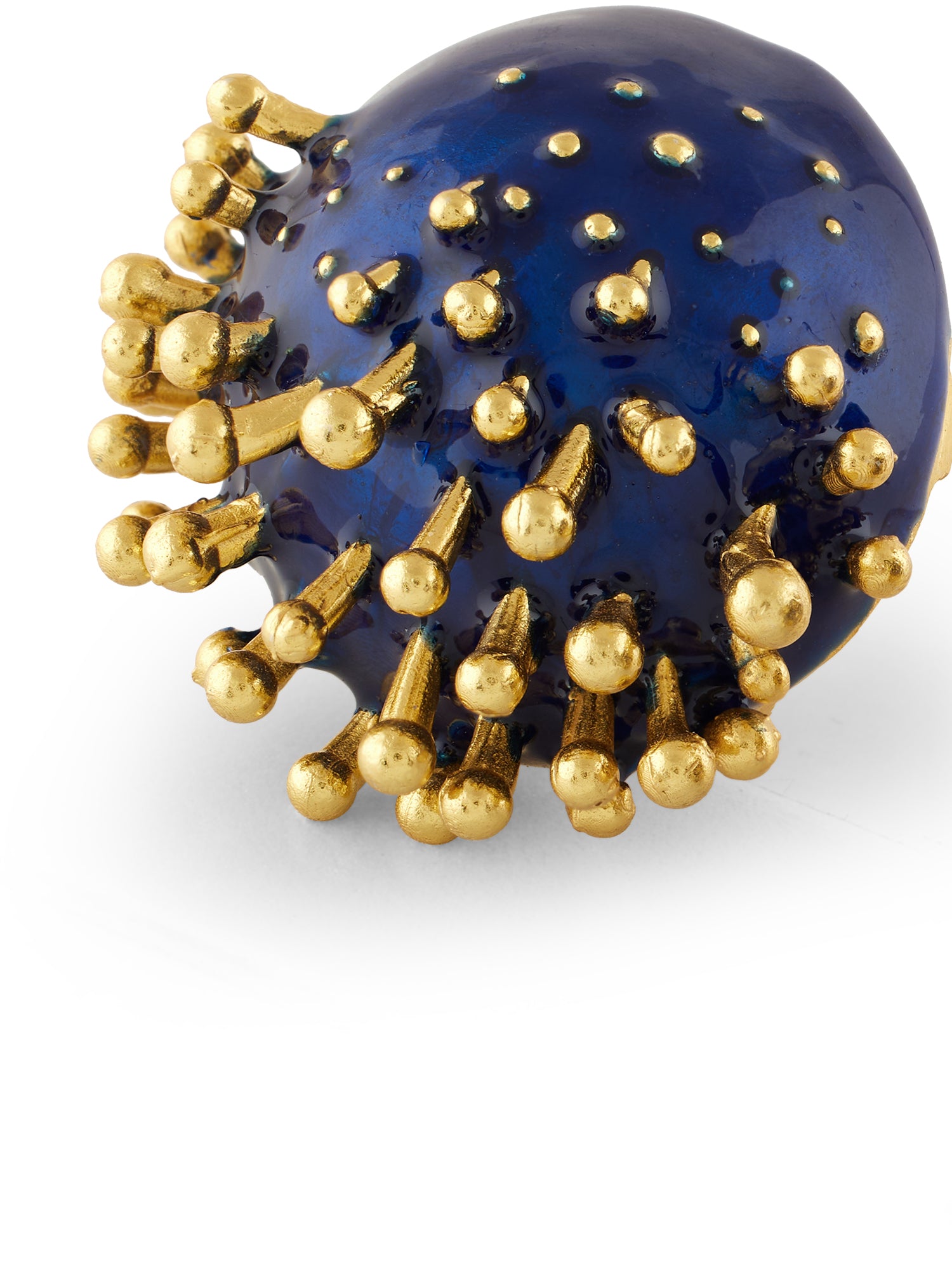 Vine Round Studs (Blue)