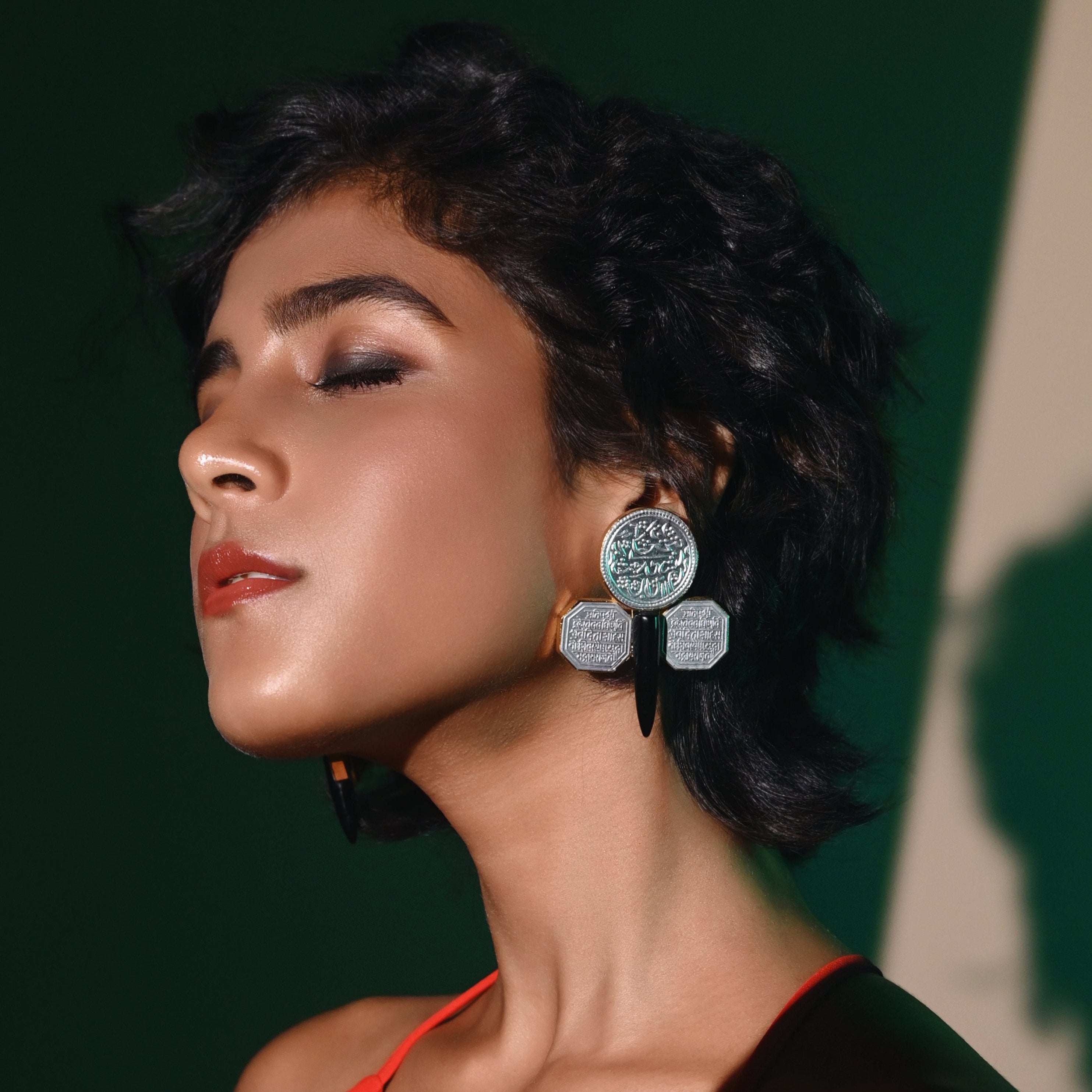 Piercing pencil earrings