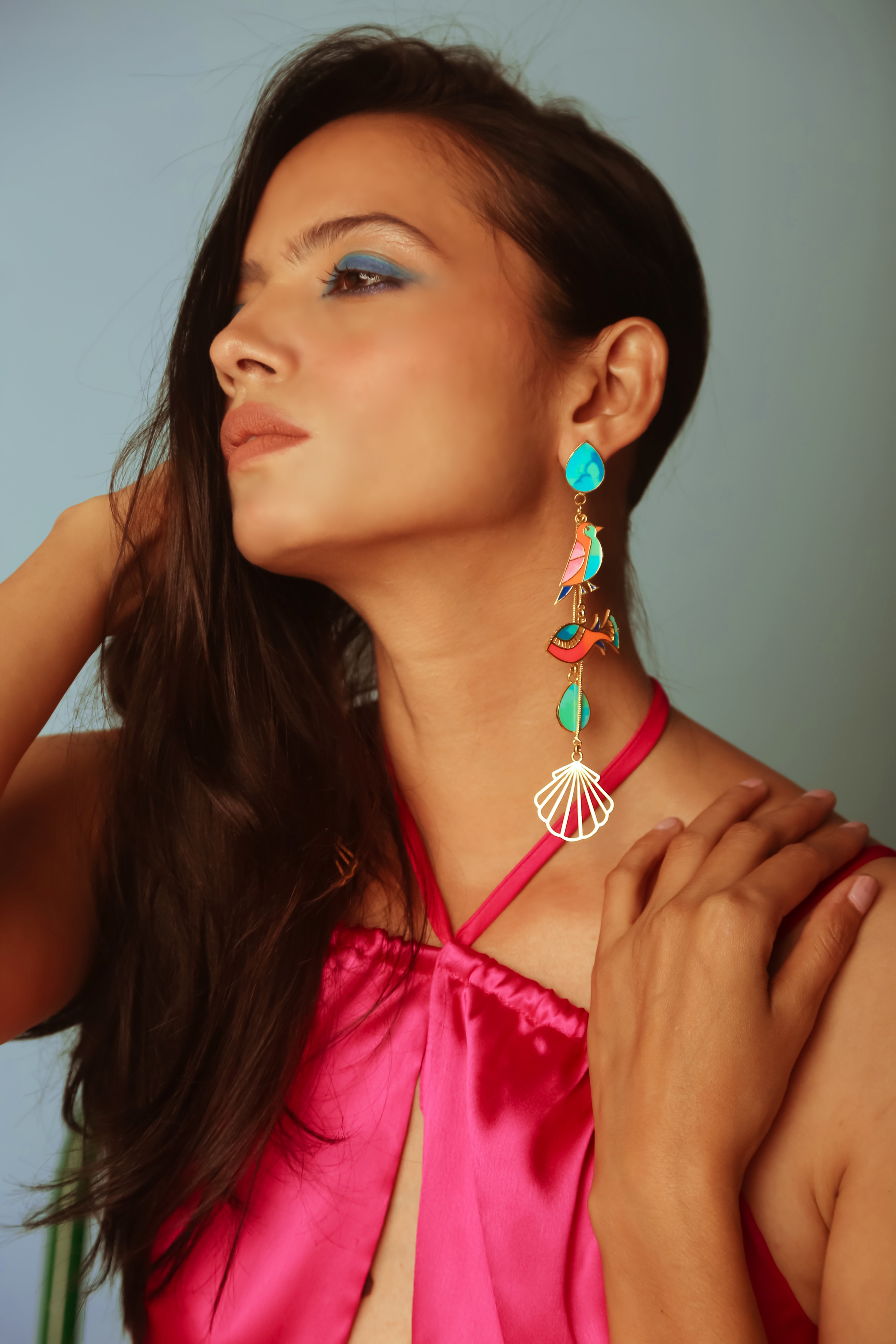 Bird and the fish earrings