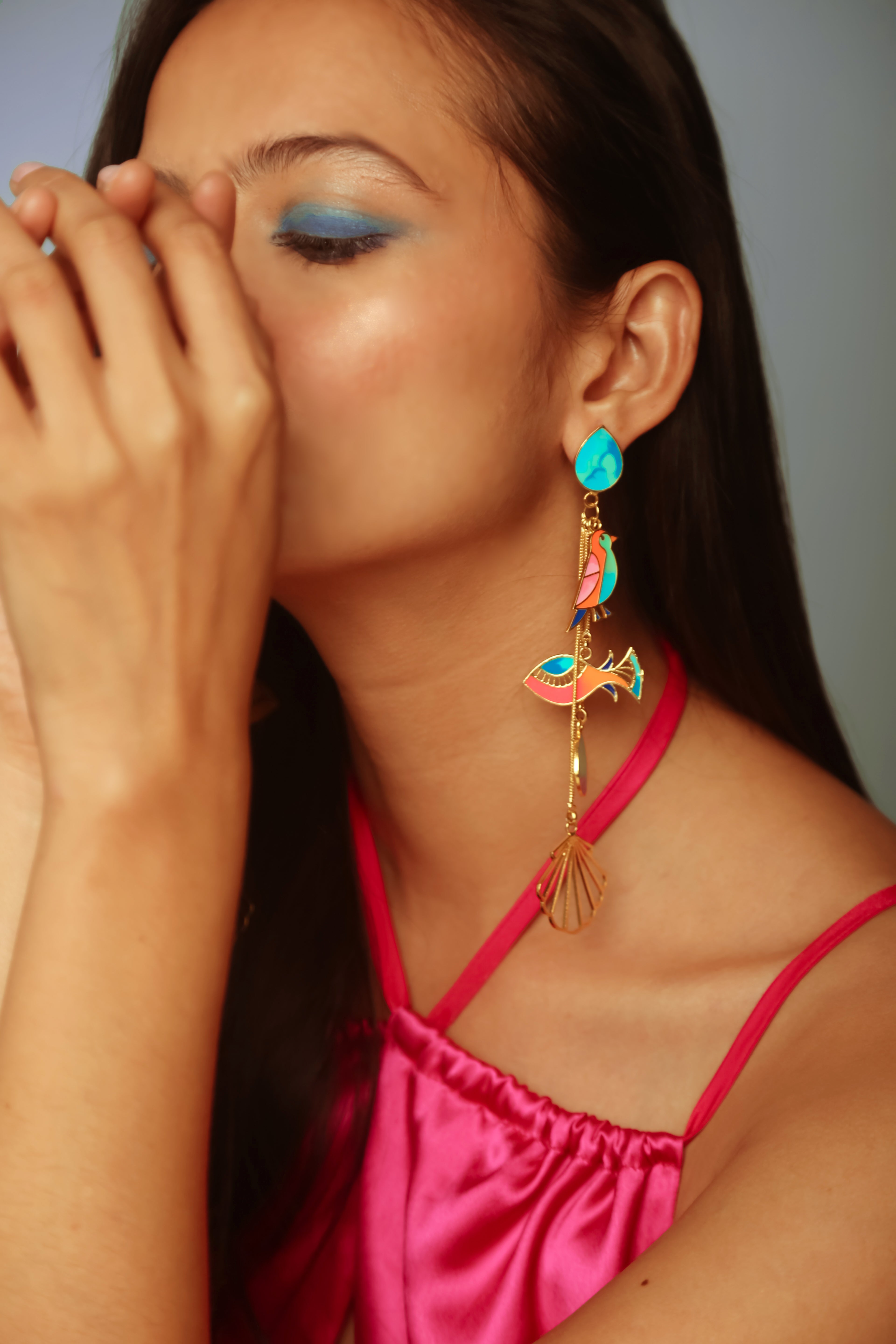Bird and the fish earrings