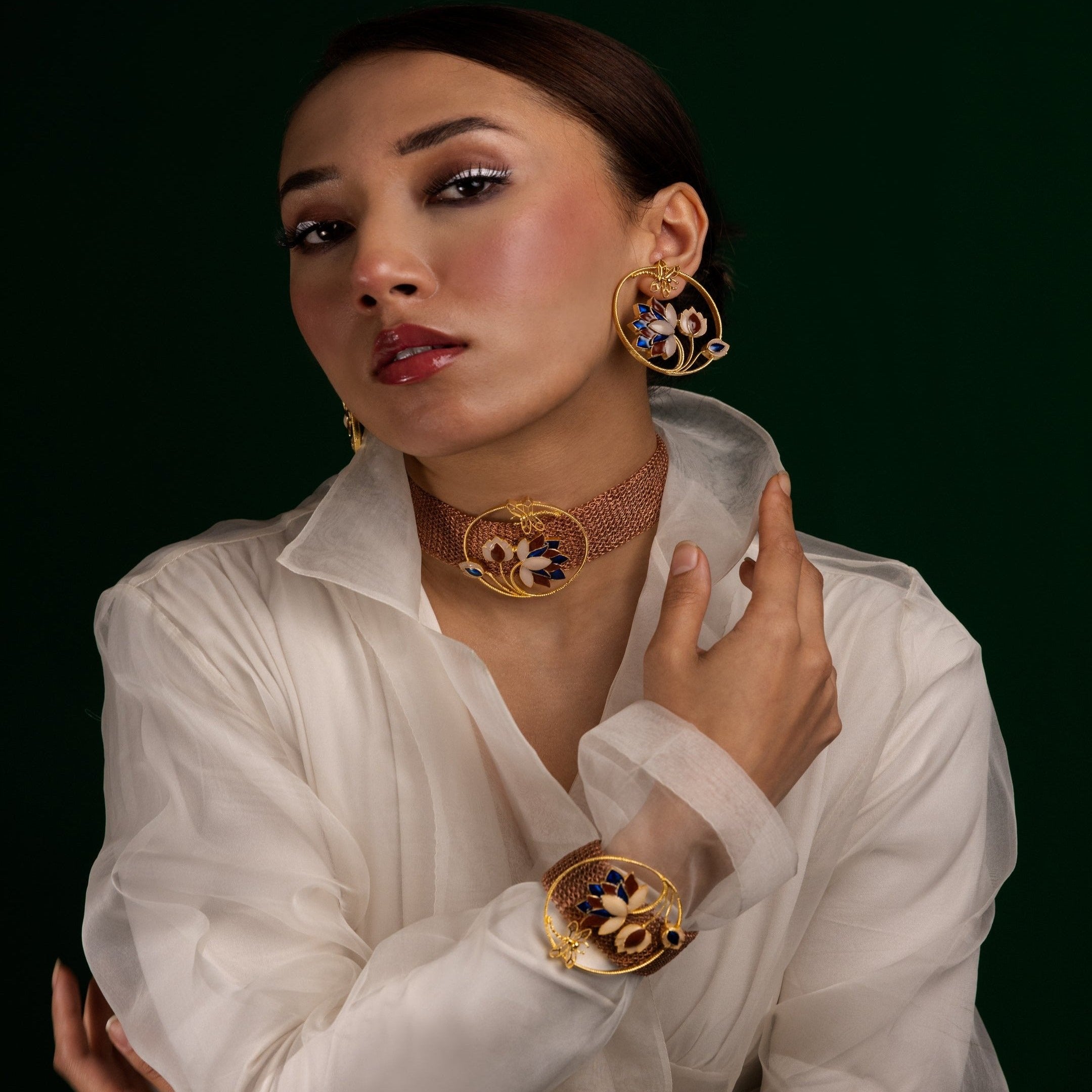 Artisinal rustic earrings