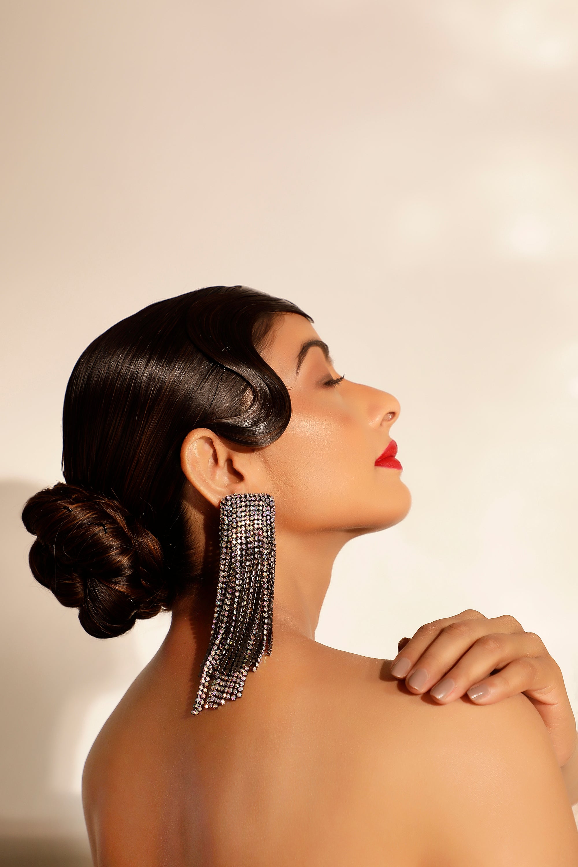 Crystal long Danglers