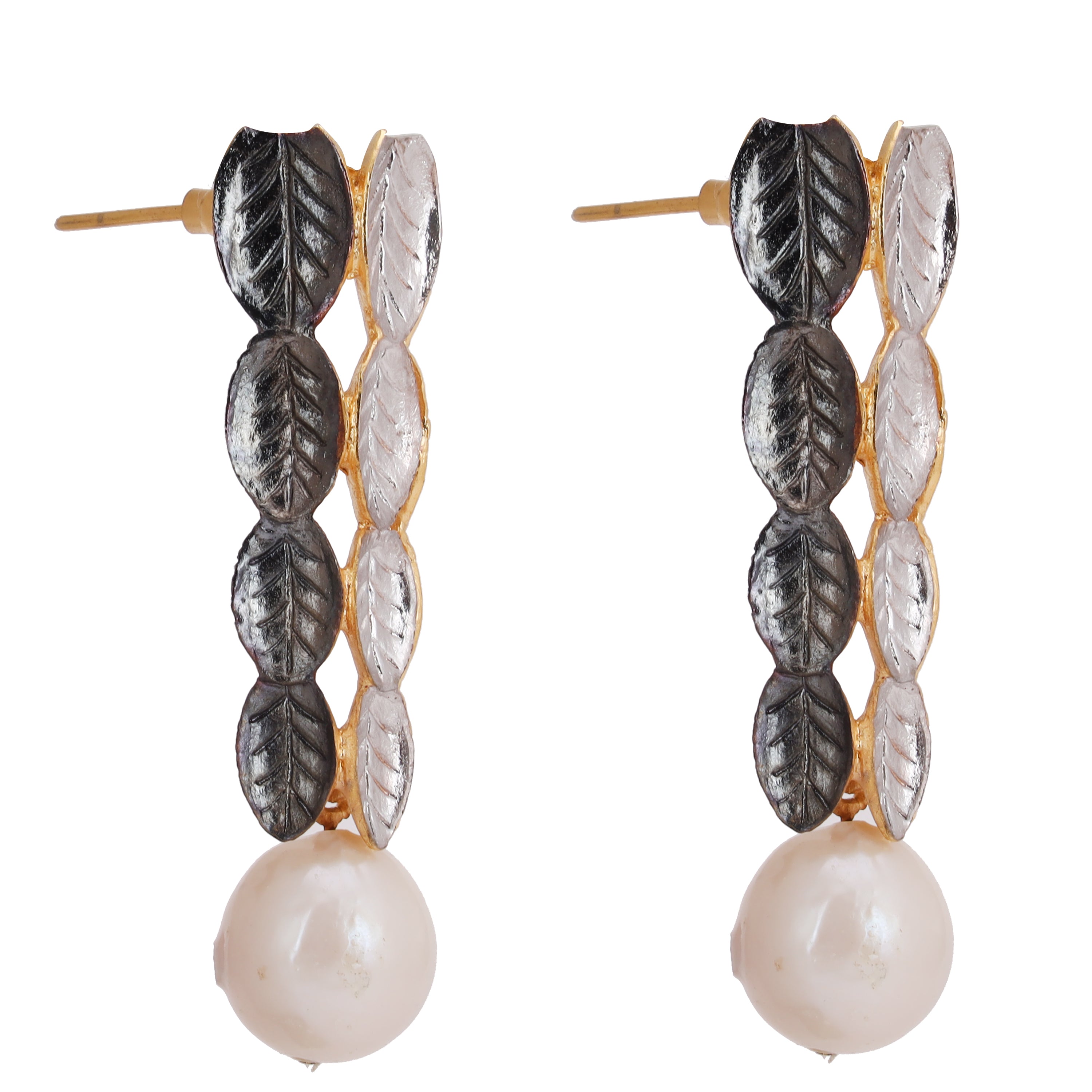 Dimensional baroque earrings