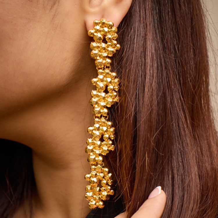 Gold Chrome Earrings