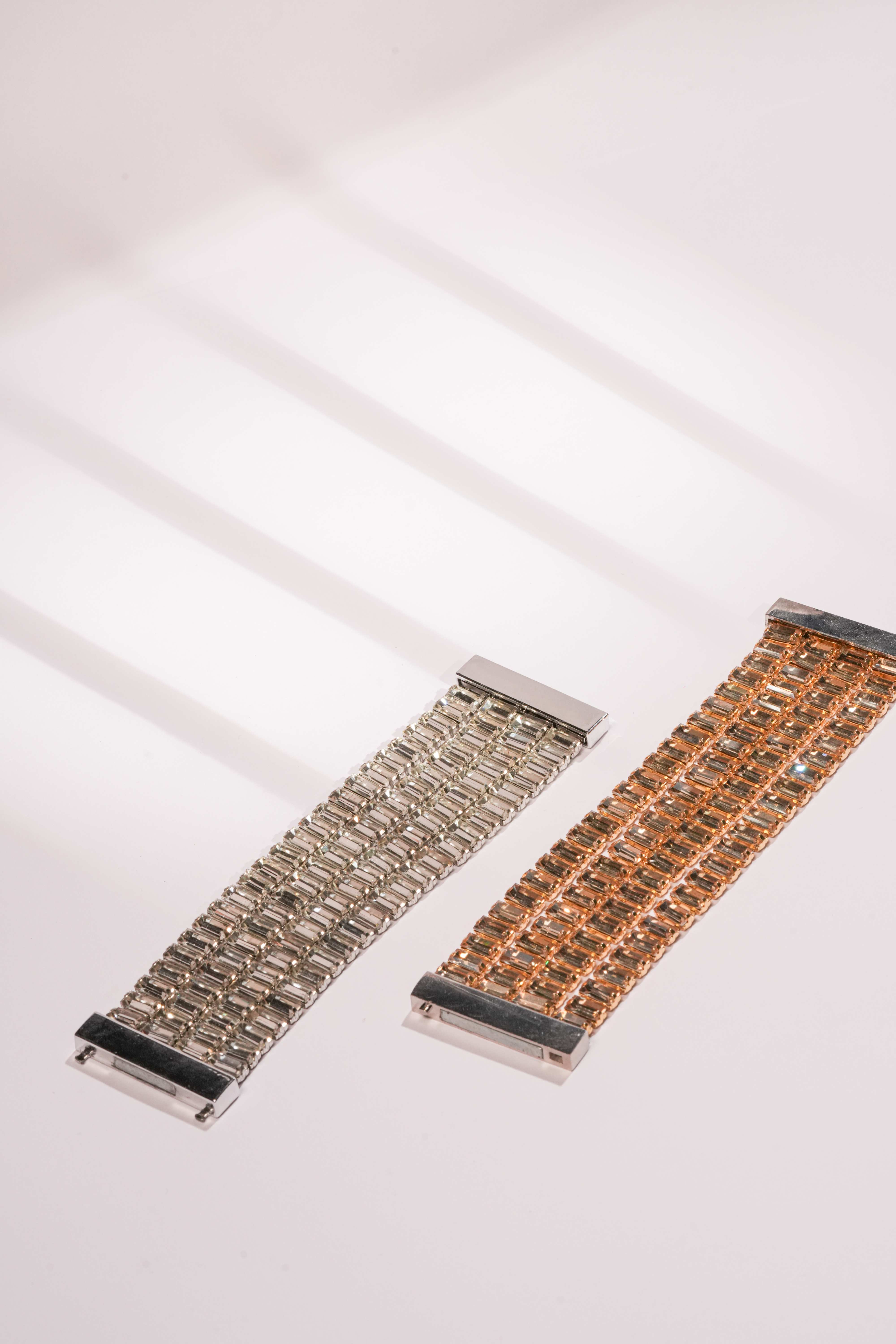 Multi-Row Crystal Link Bracelet