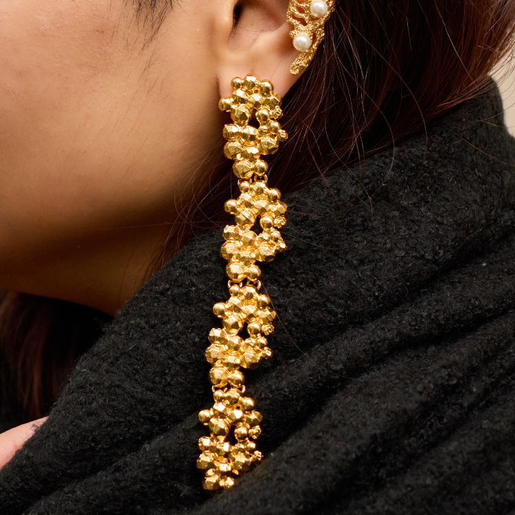 Gold Chrome Earrings