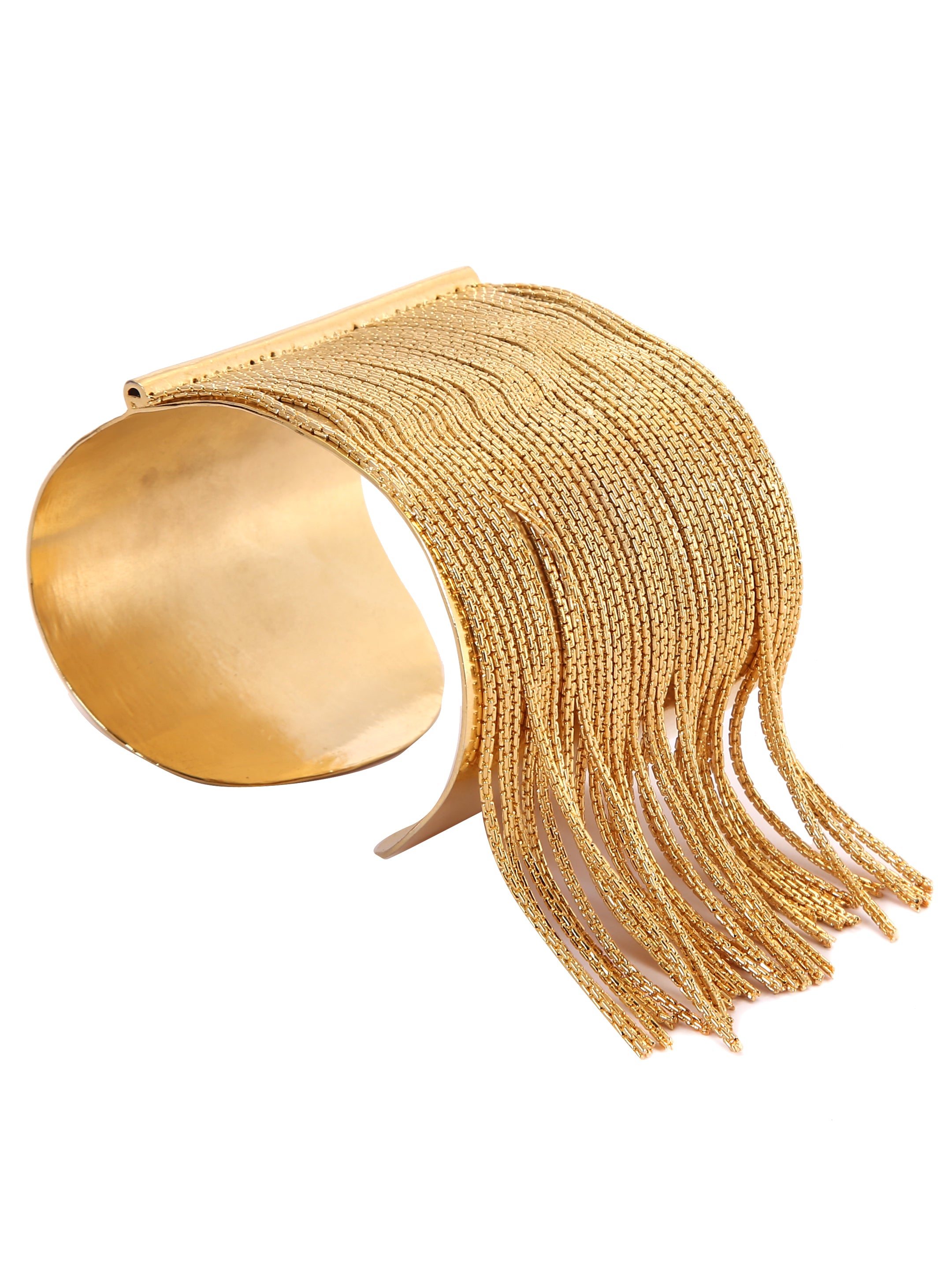 Dangler gold cuff