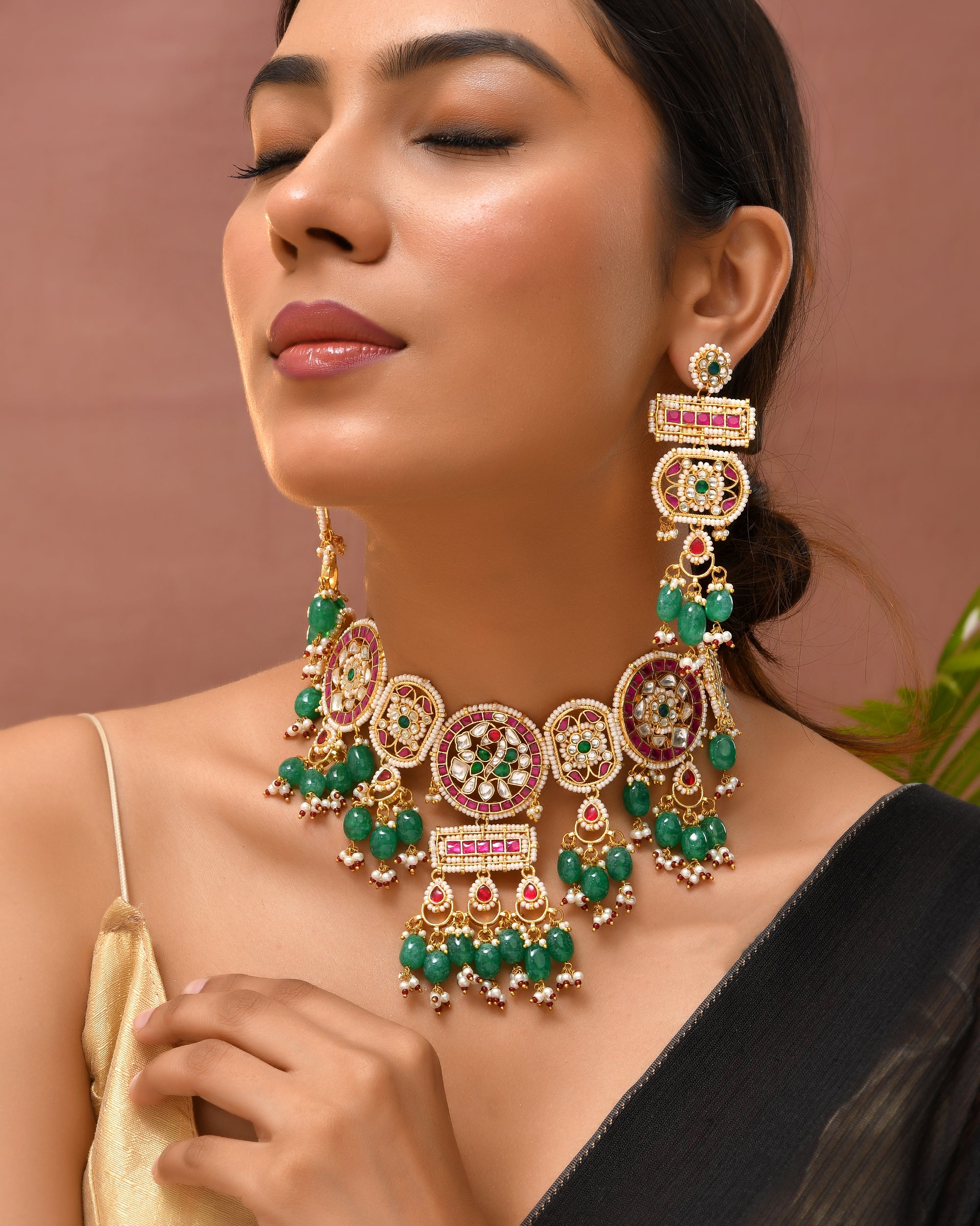 Kundan Heritage Bride Necklace Set