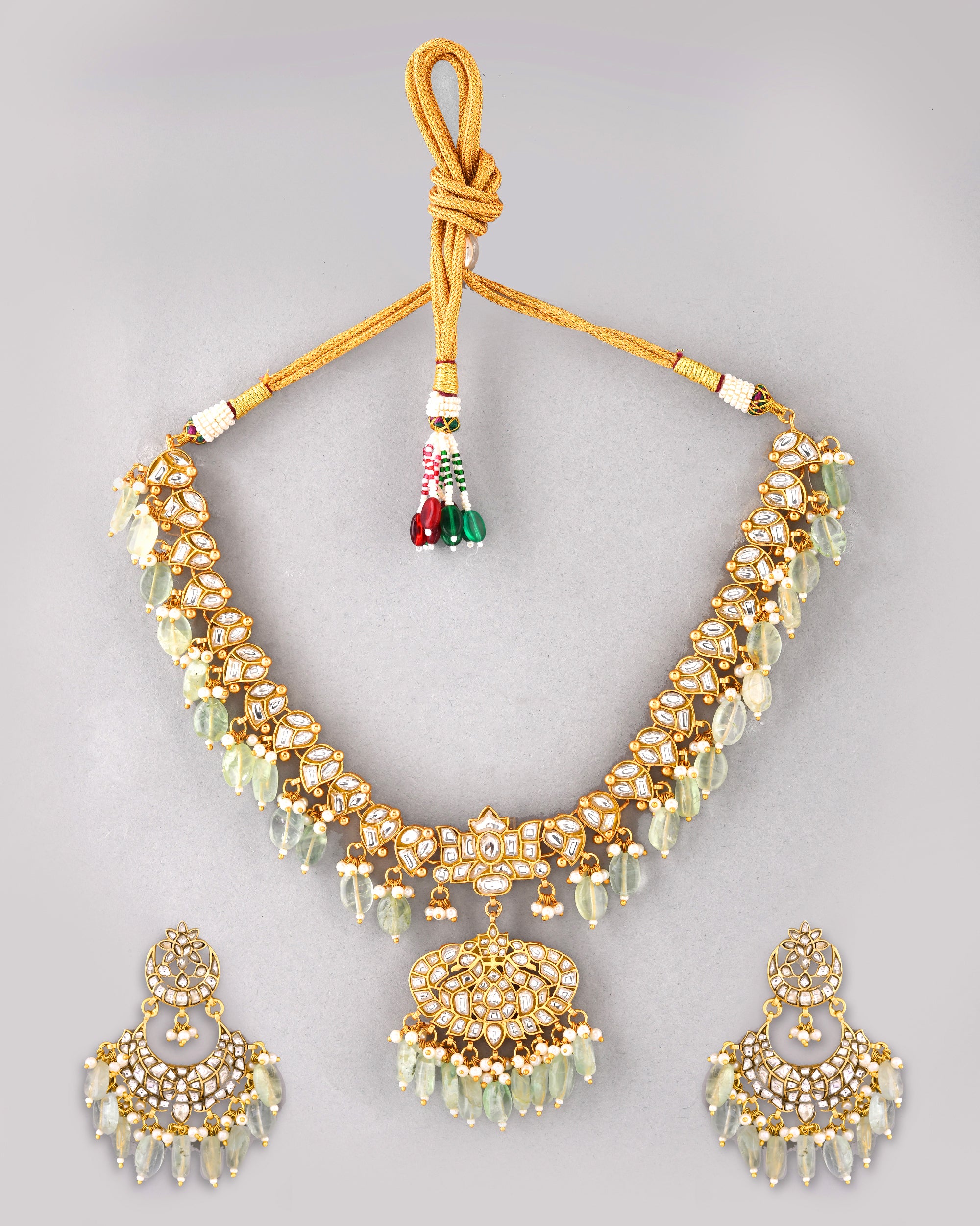 Kundan Bridal Treasure Necklace Set