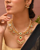 Kundan Peacock Crown Necklace Set