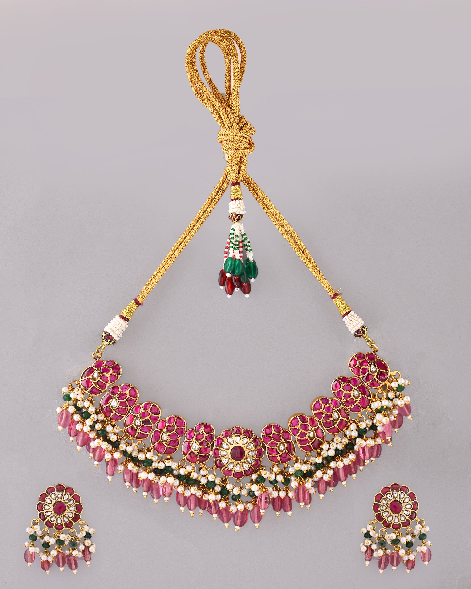 Kundan Peacock Splendor Necklace Set