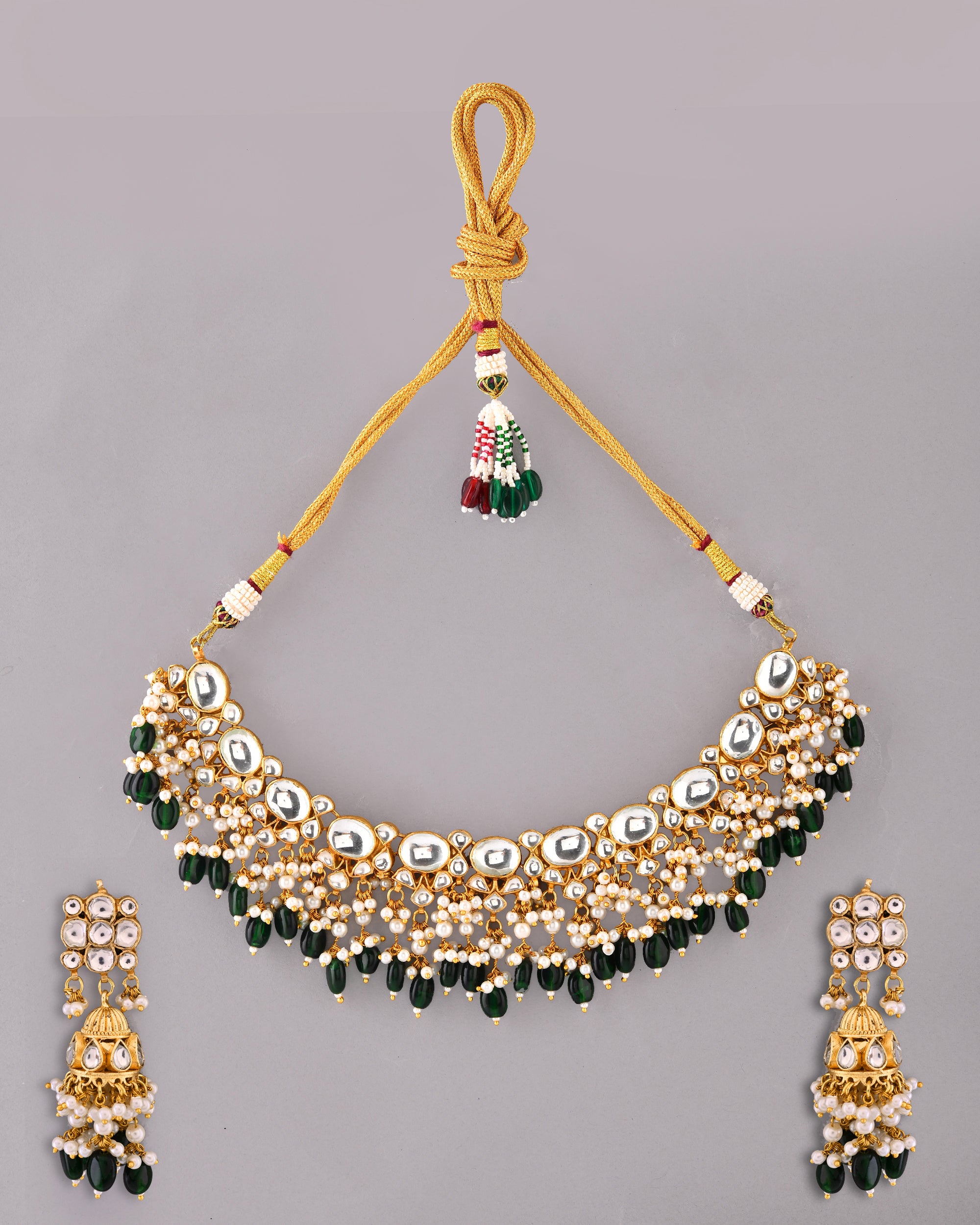 Kundan Mughal Treasure Necklace Set