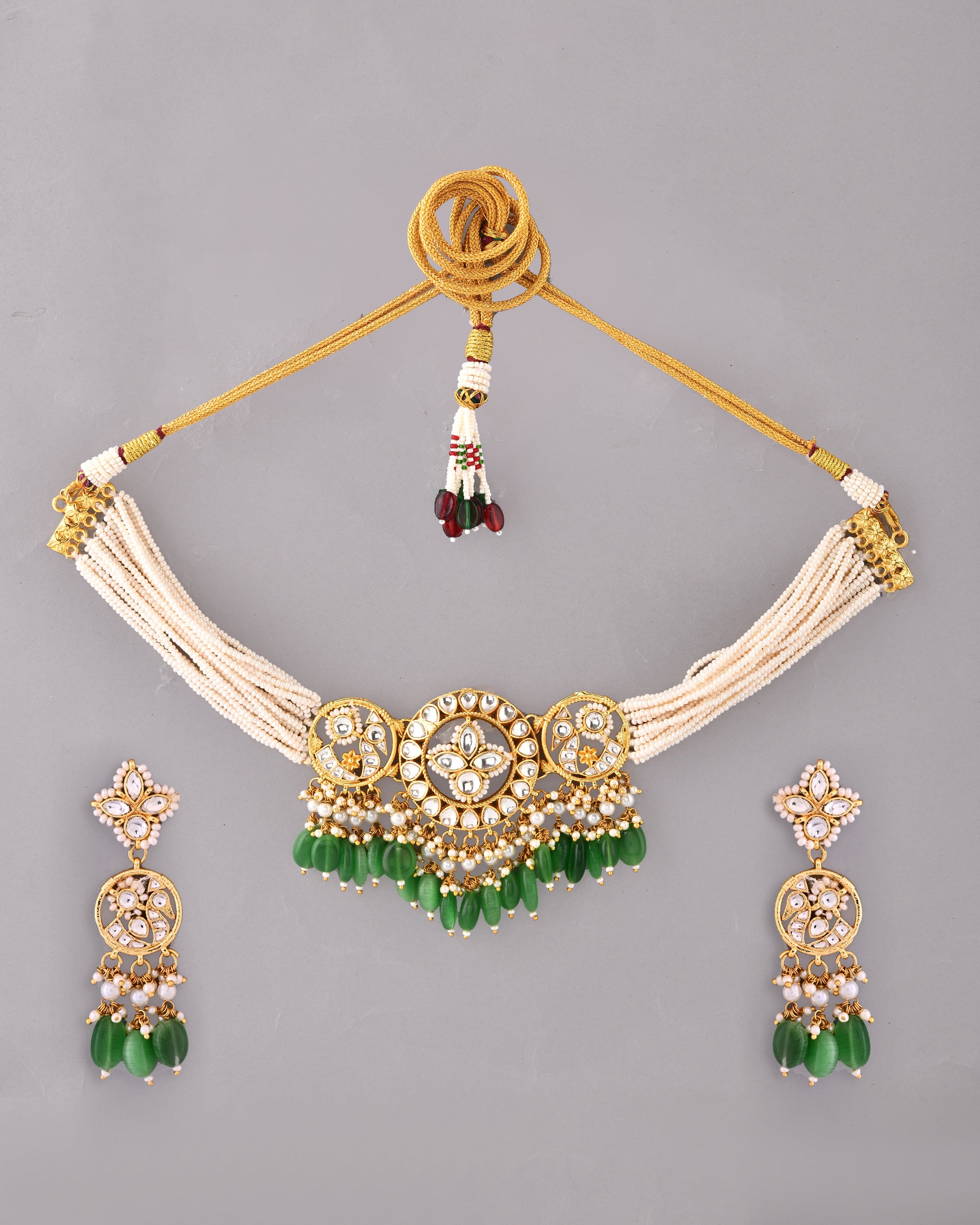 Kundan Golden Gleam Necklace Set