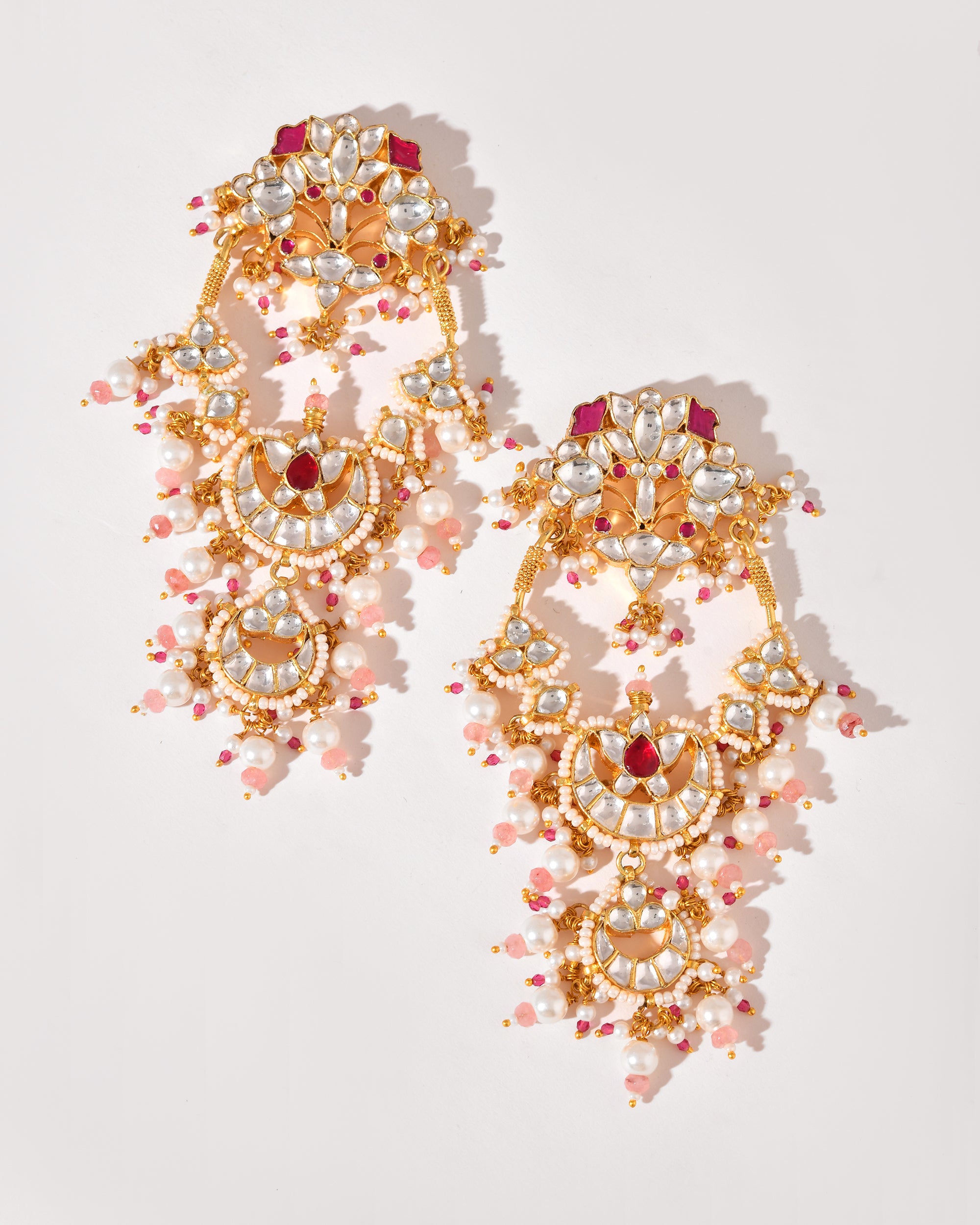 Kundan Champa Pushp Earrings