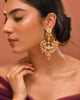 Kundan Ganga-Jamuna Earrings