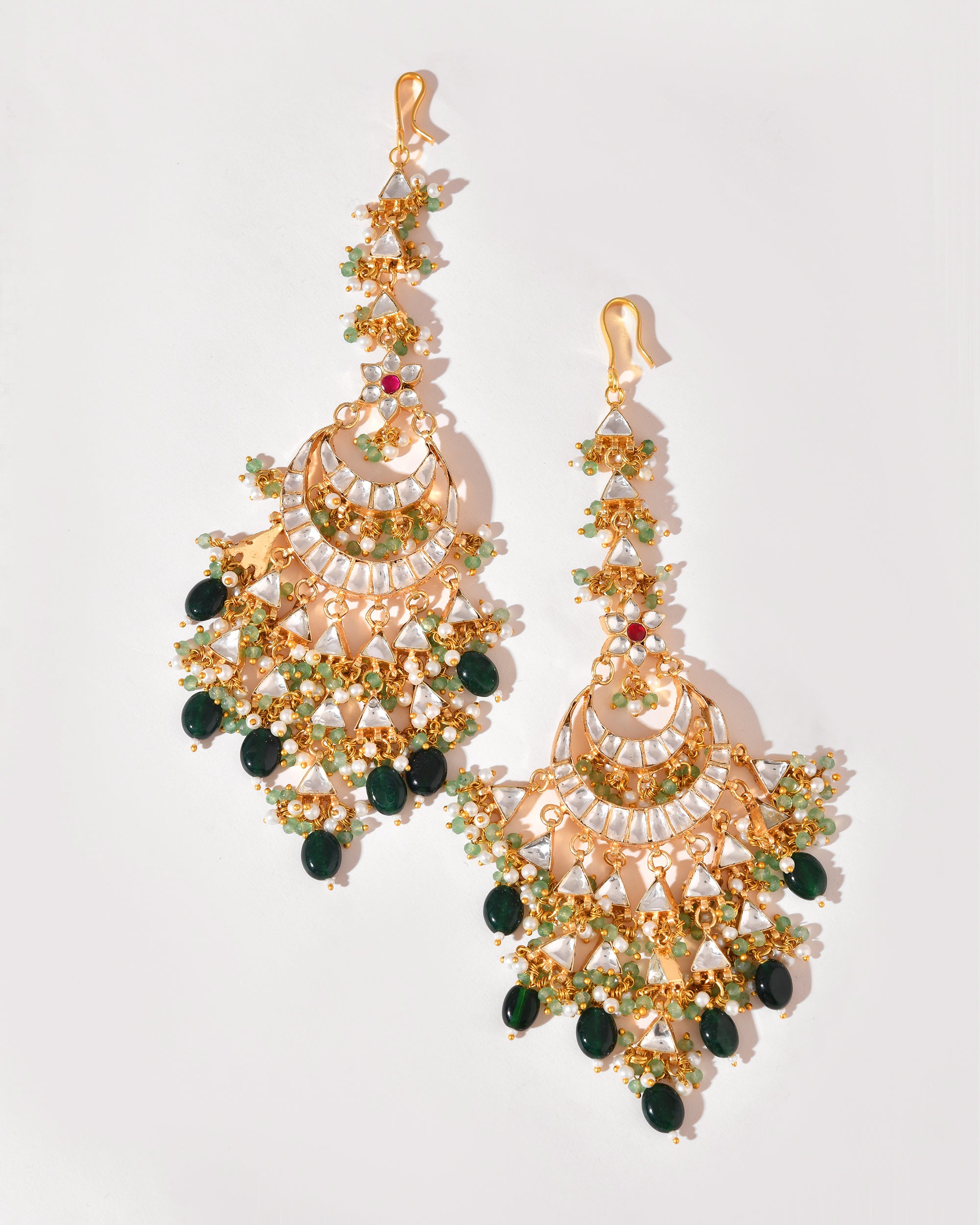 Kundan Devi Shringar Earrings
