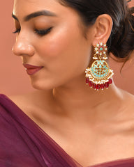Kundan Rajnartaki Earrings