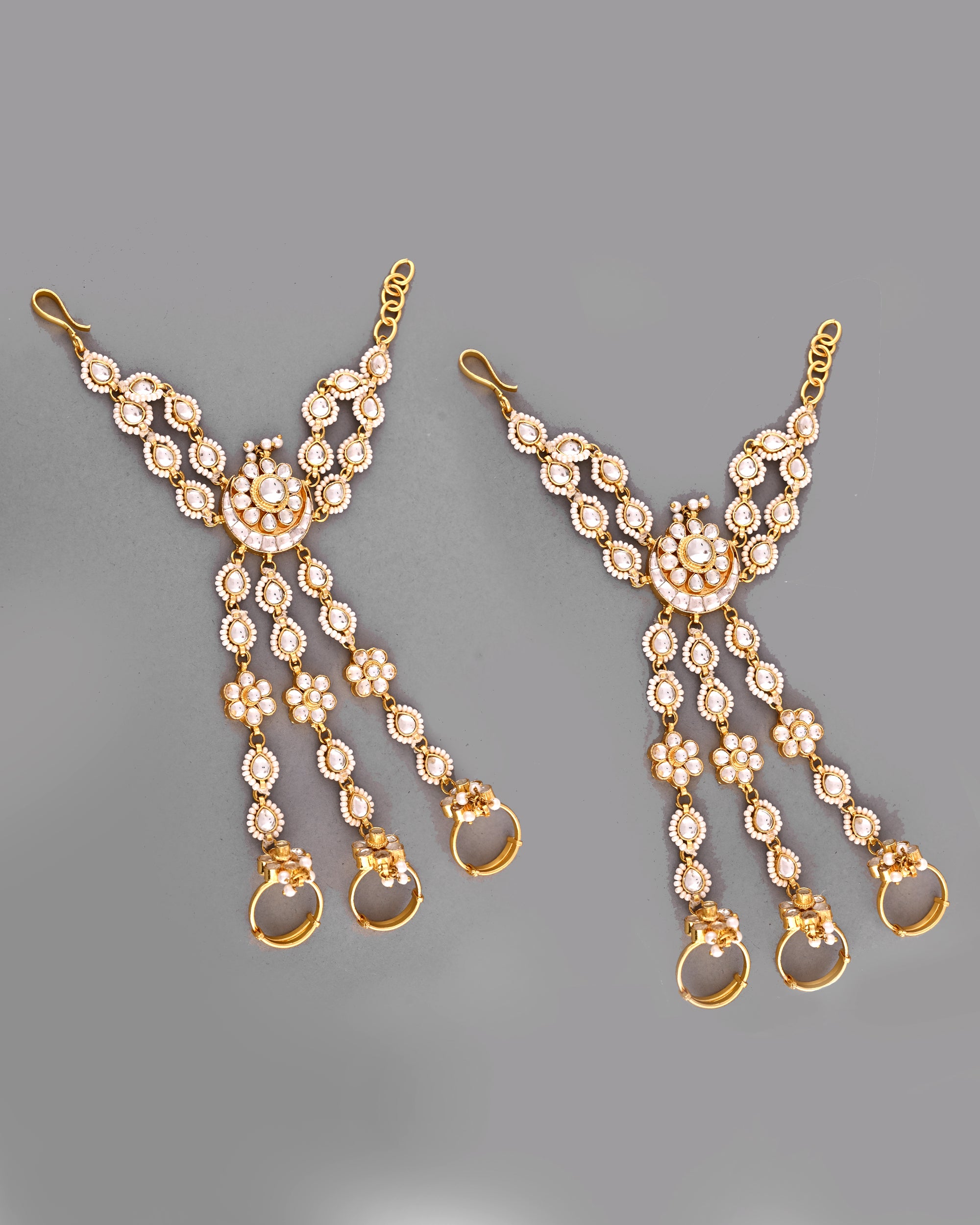 Kundan Raanihaar haath phool