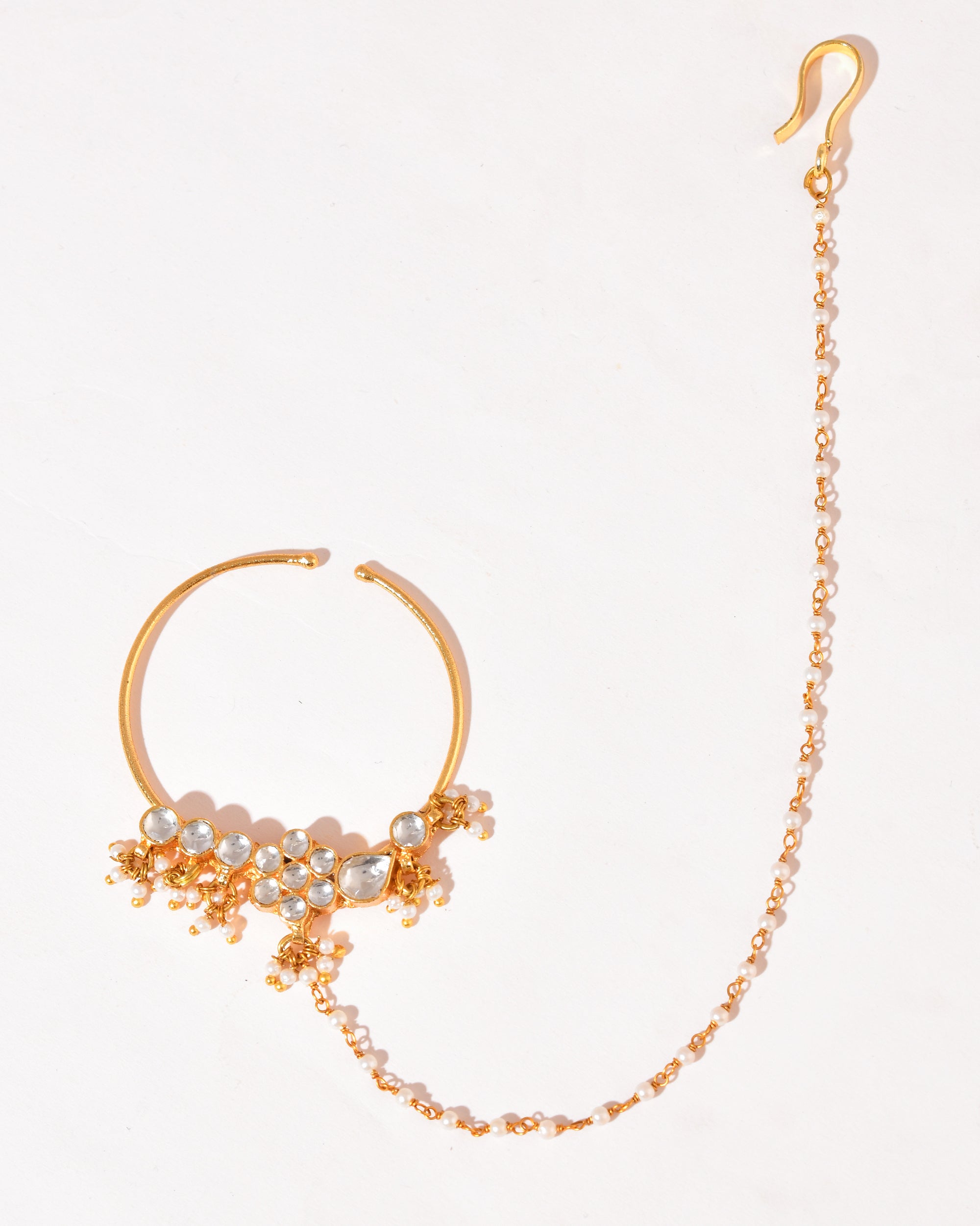 Kundan Floral Nath
