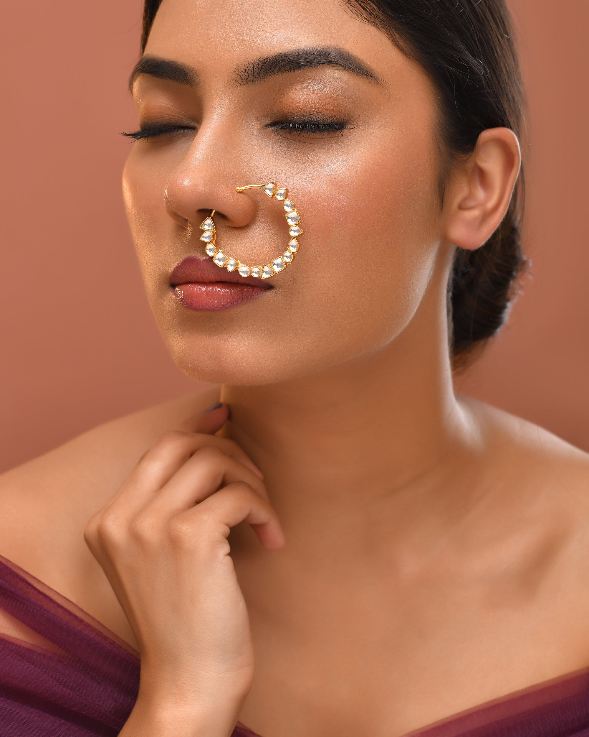 Kundan Bridal nath