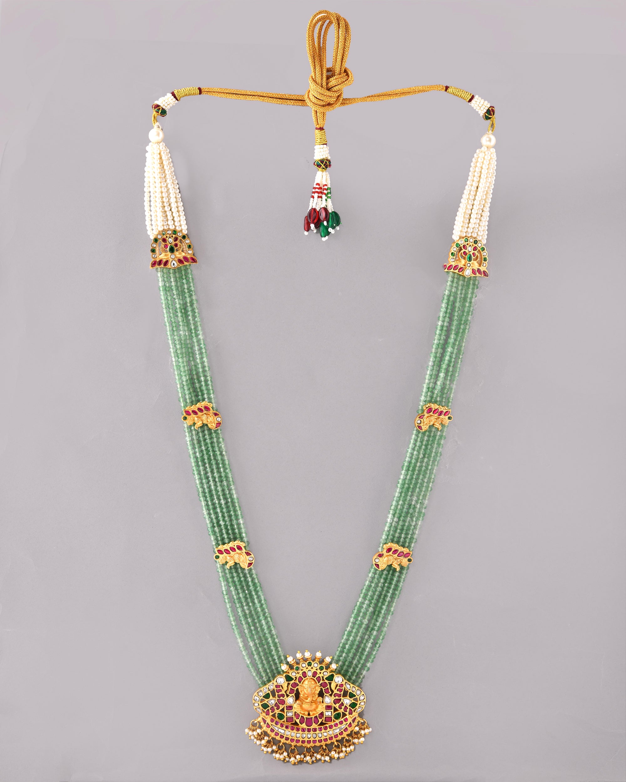 Kundan Temple necklace set