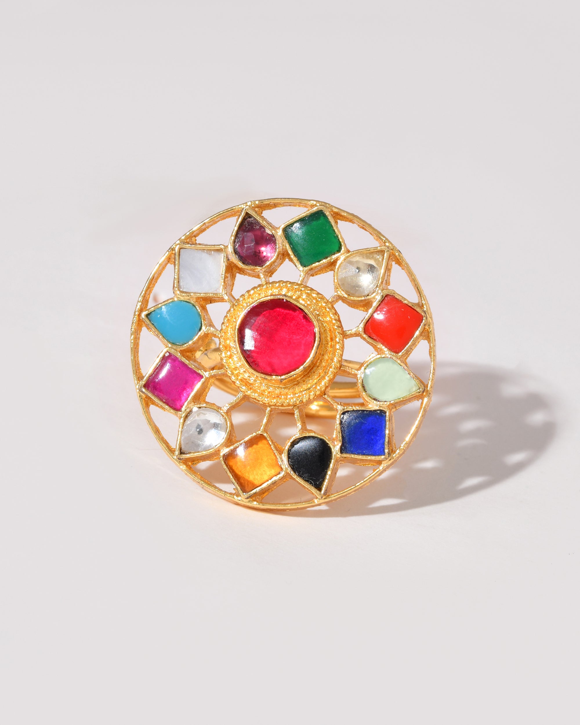 Kundan Surya Jyoti Ring