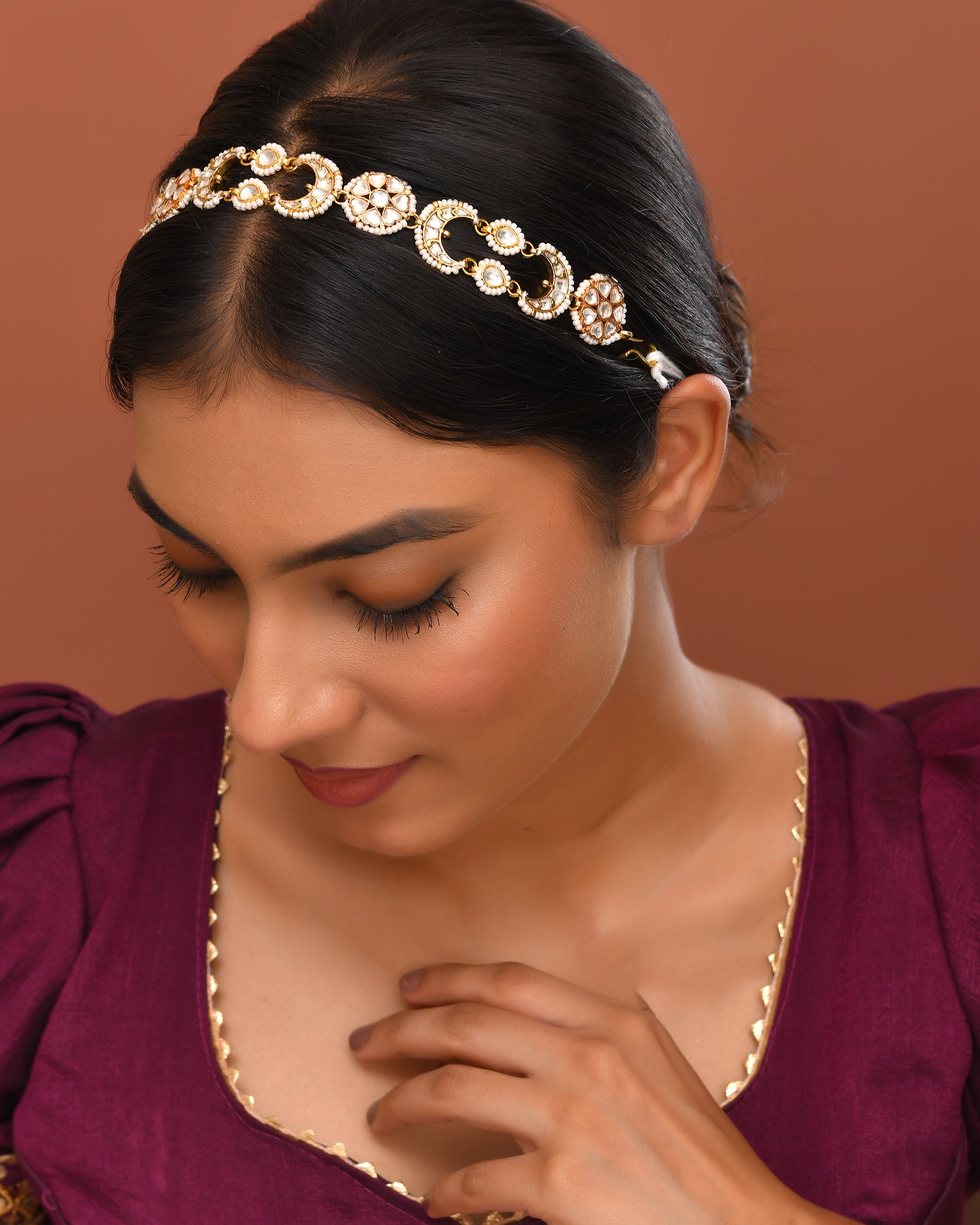 Kundan Mughal Splendor Sheeshphool