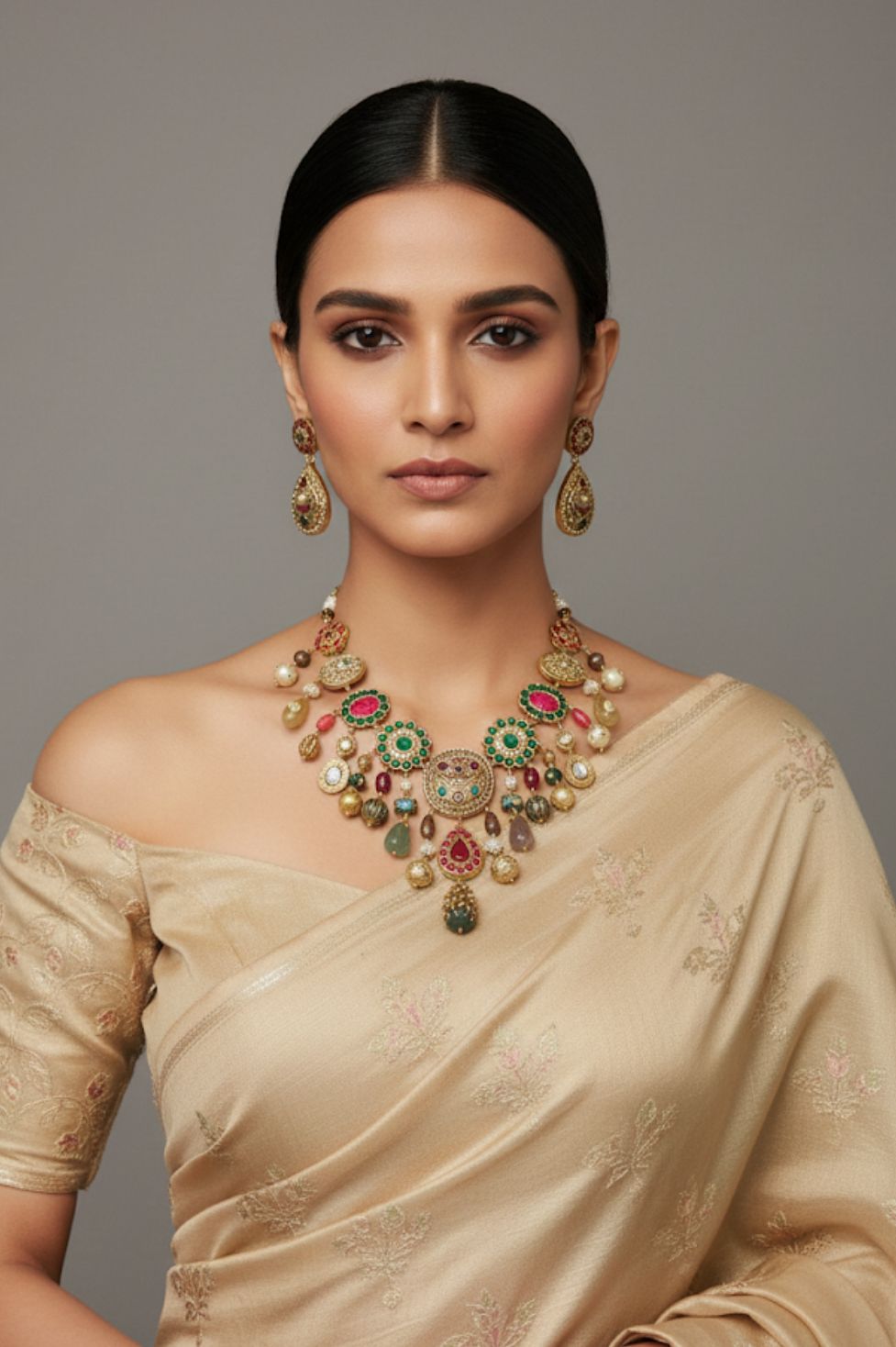 Rang-ratna rajputana neclace