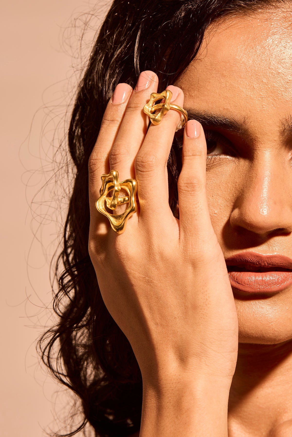 Aura flow DUO ring SET