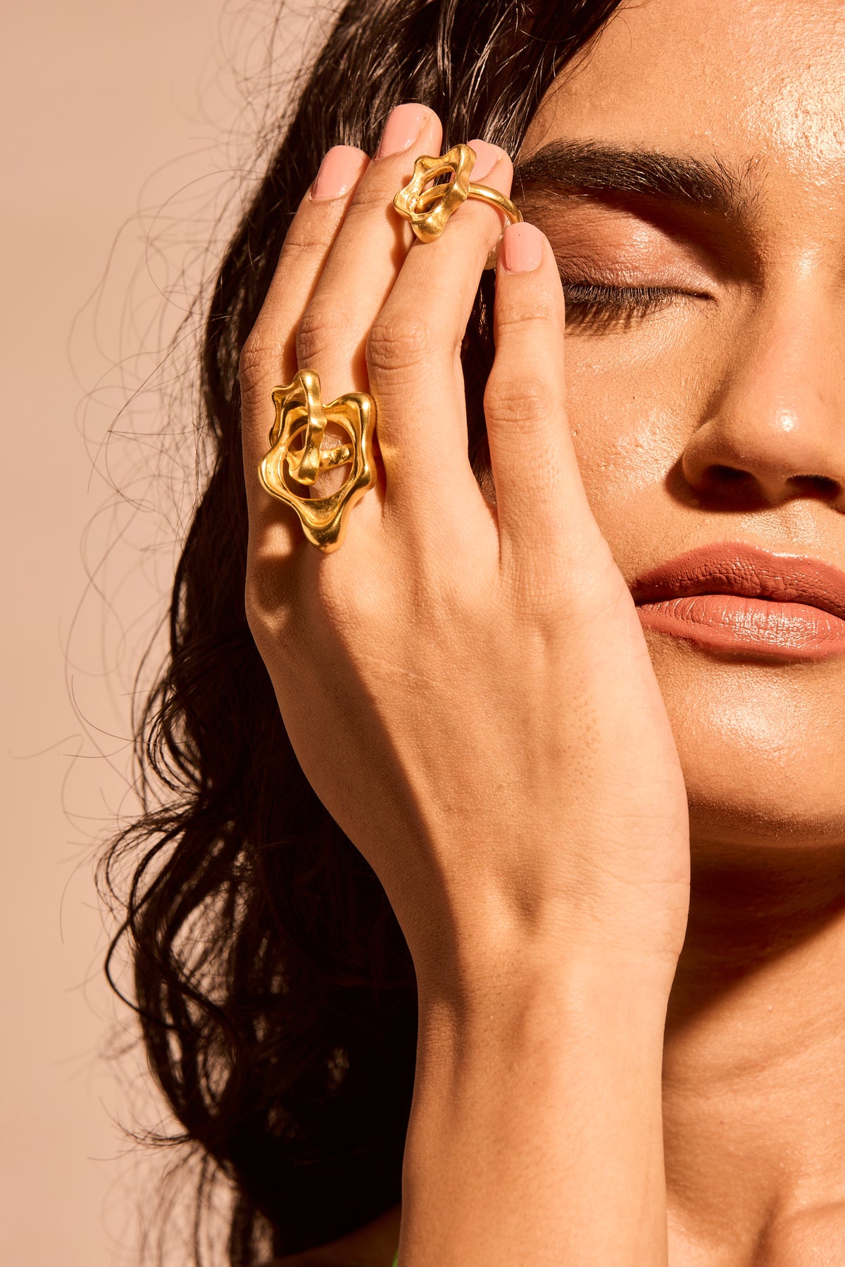 Aura flow DUO ring SET