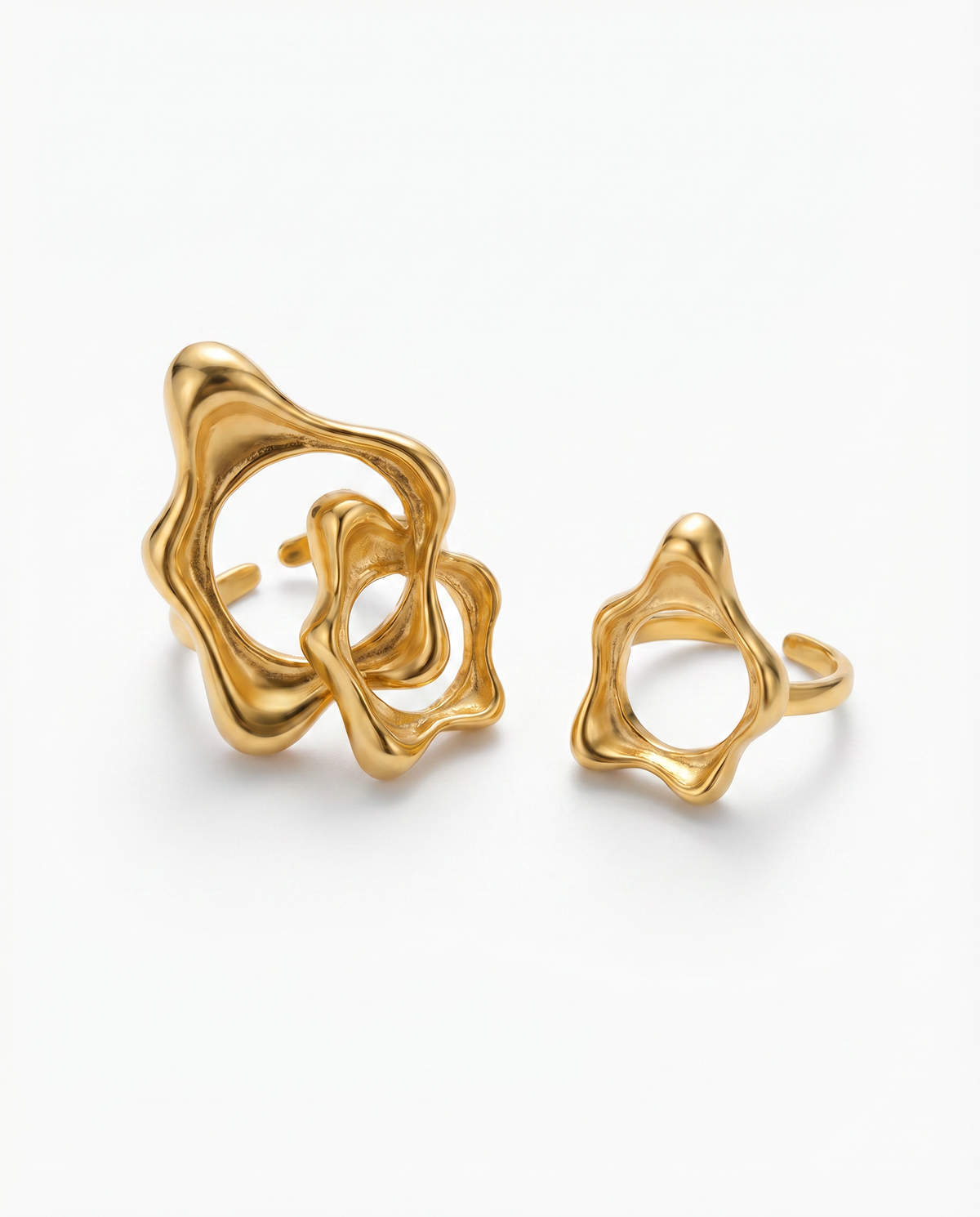 Aura flow DUO ring SET