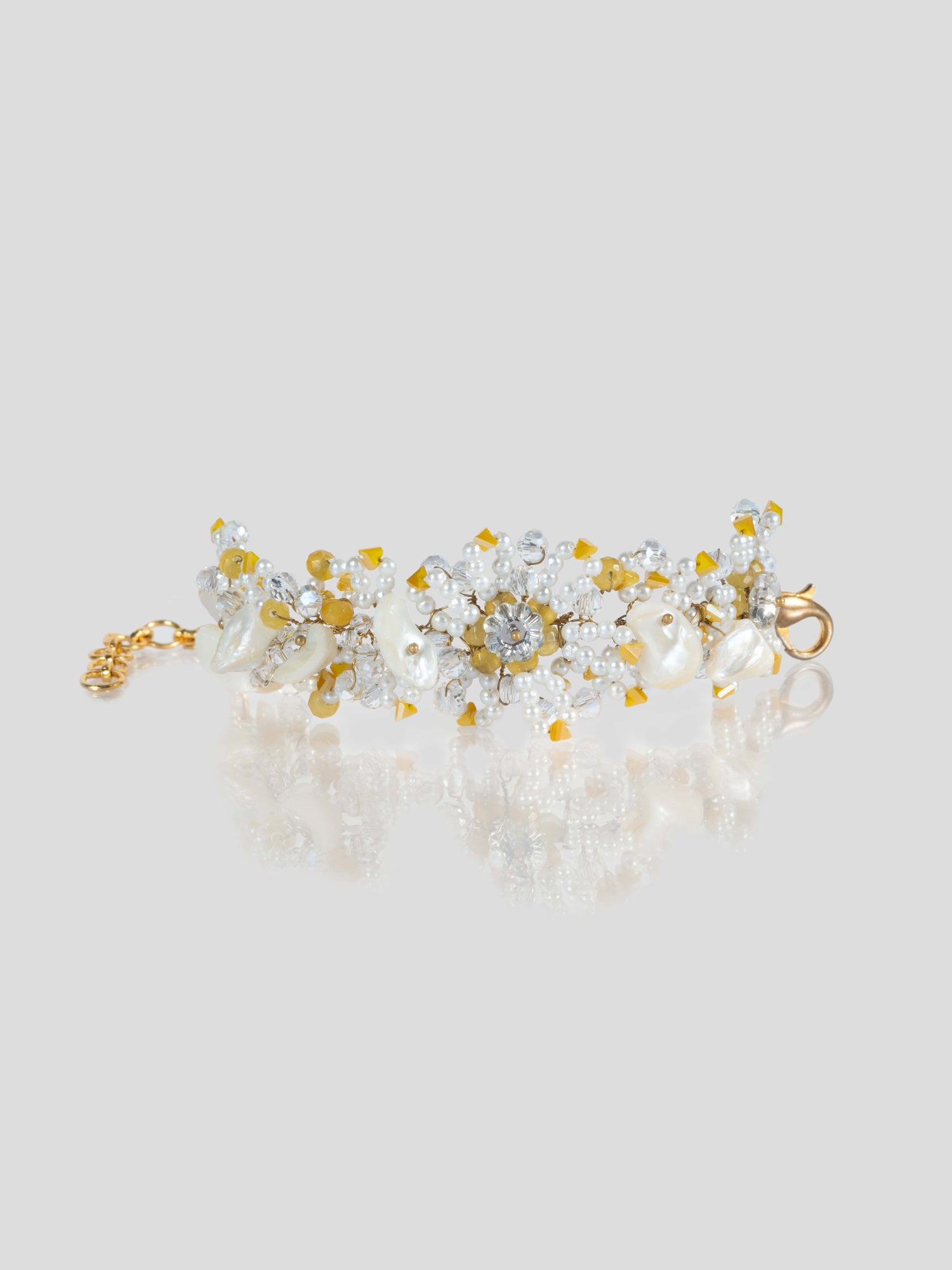 Yellow charm bracelet