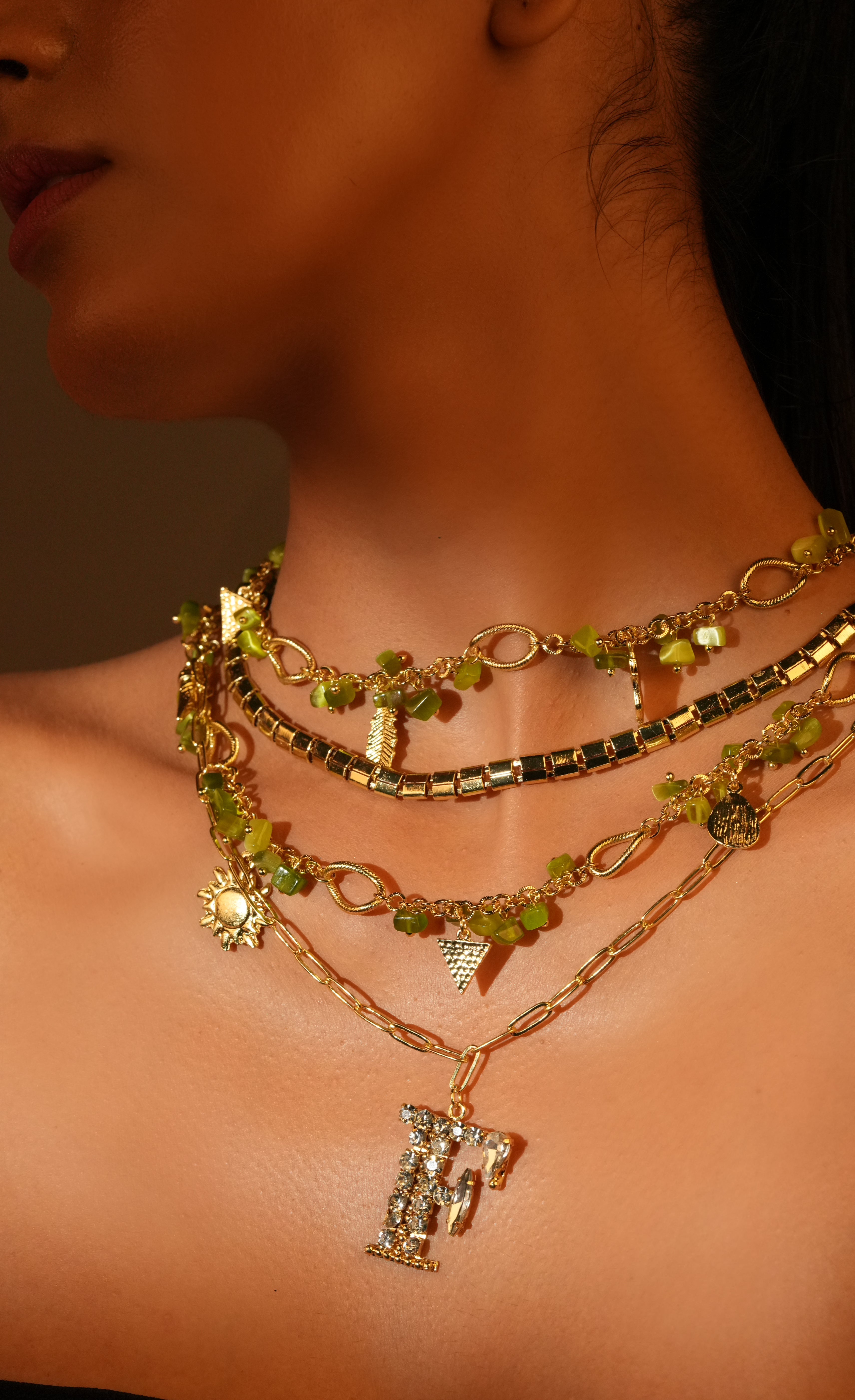 Custom Letter Charm Necklace