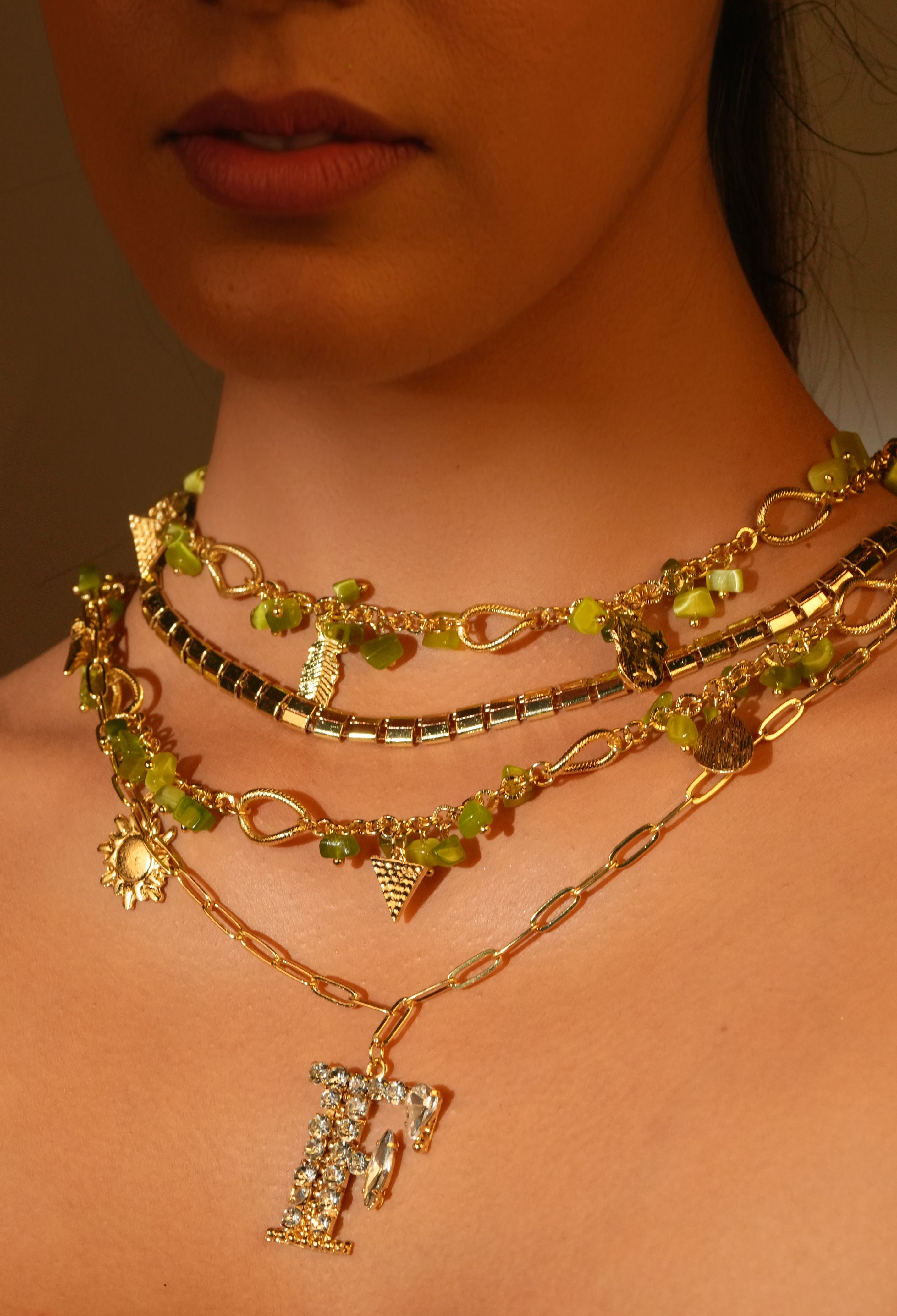 Custom Letter Charm Necklace