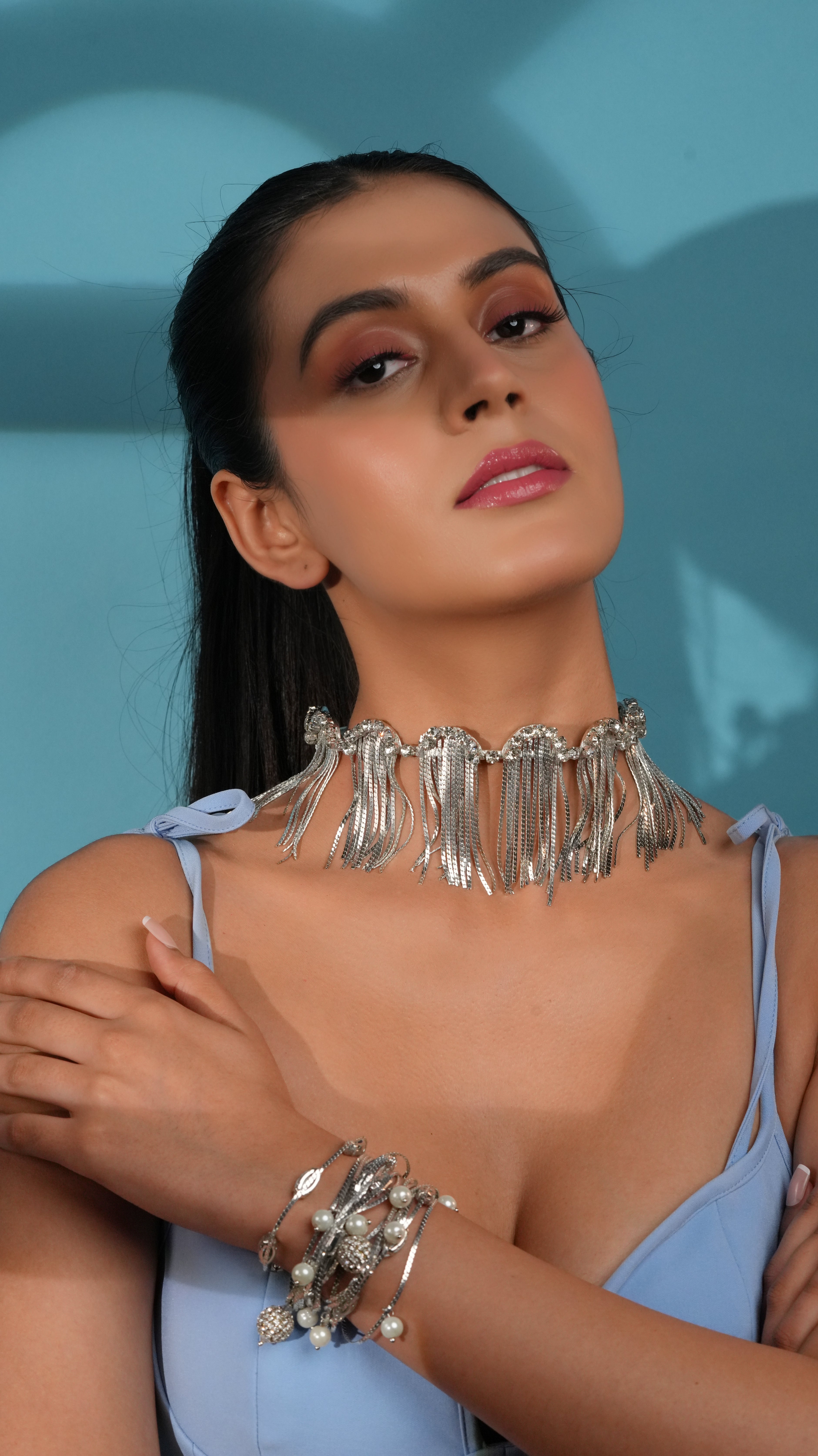 Multi Row Crystal Bracelet