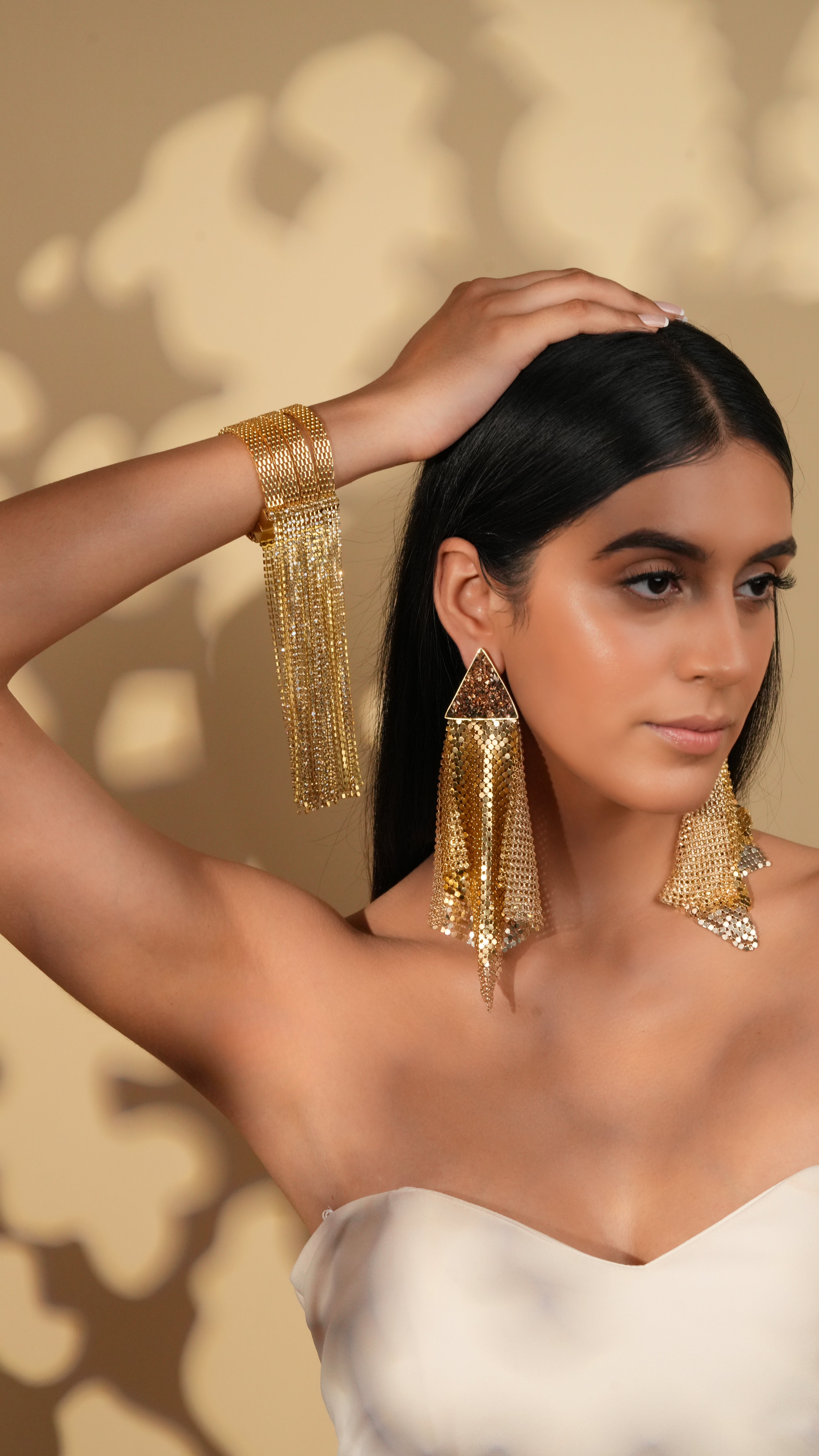 Gold Cascading Bracelet