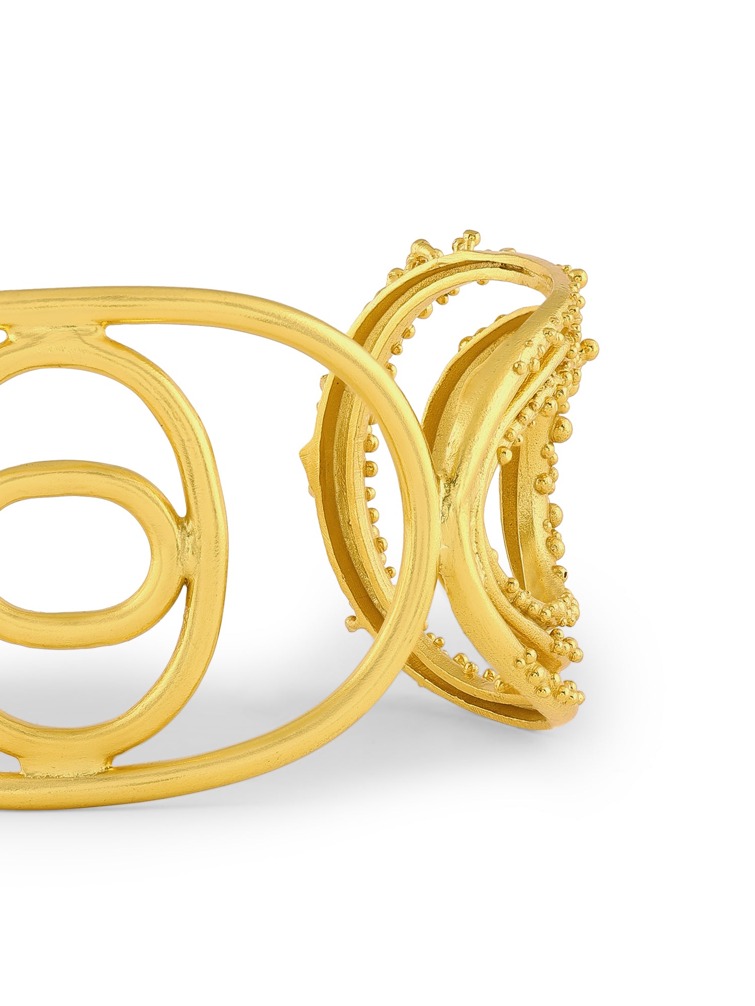 Vine Oval Triple Cuff